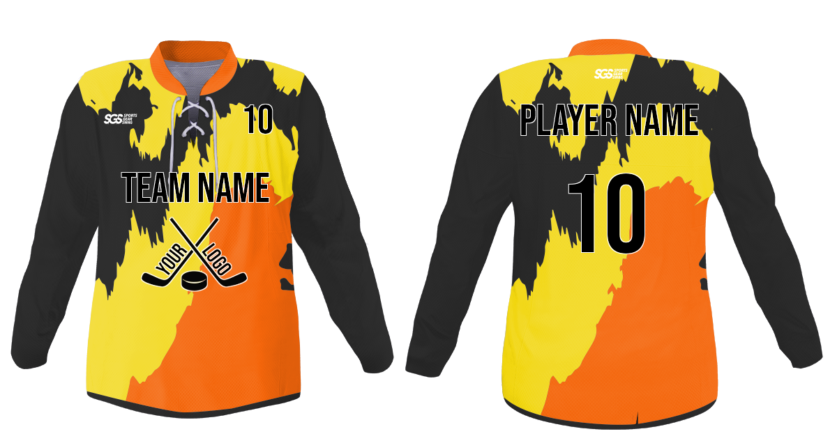 Custom portrayed color youth unisex hockey jersey laces - Jersey