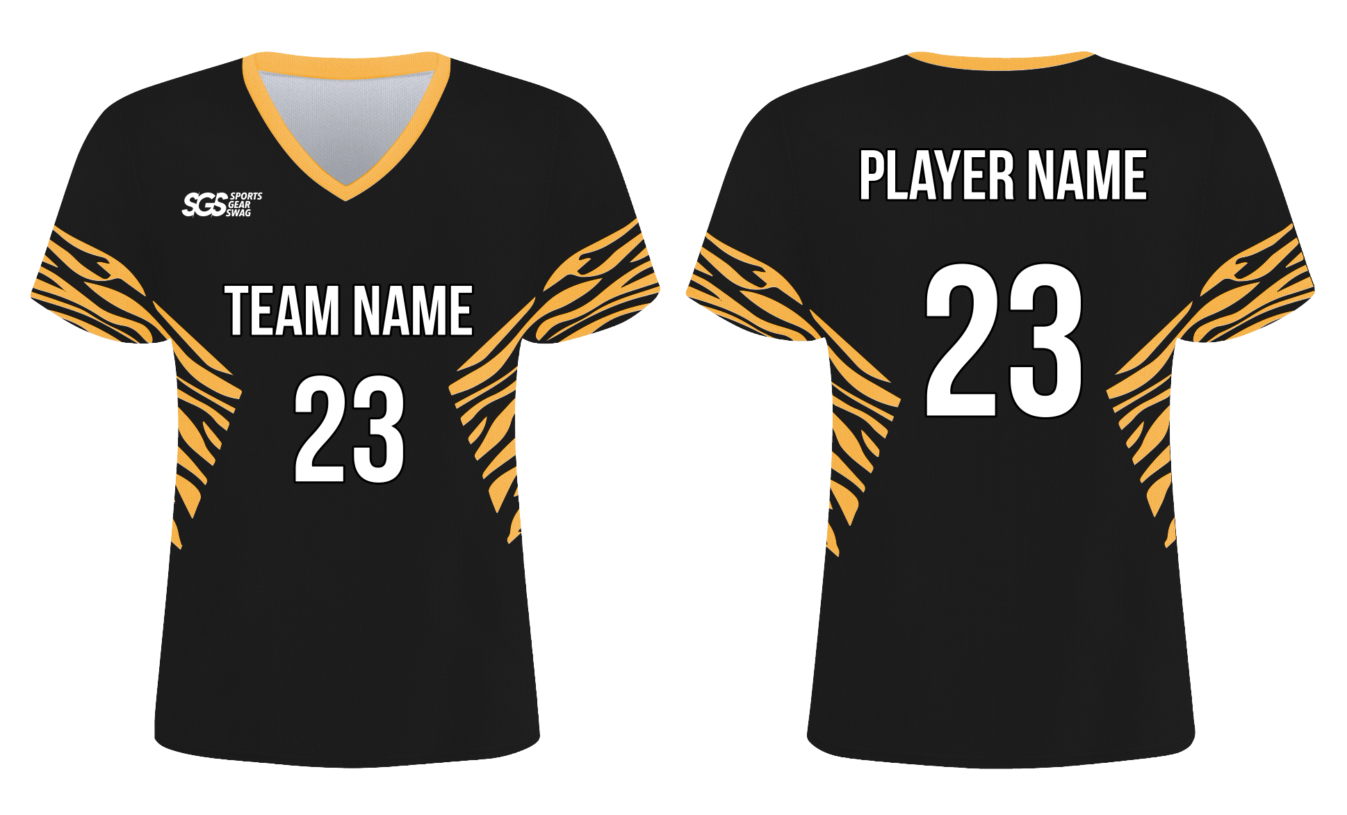 Custom Tiger Animals Adult Youth Soccer Jersey - JERSEY