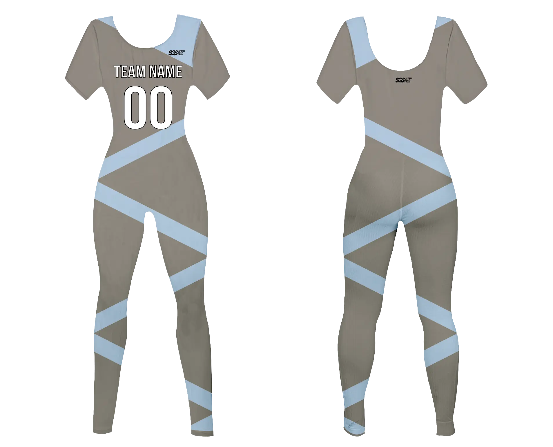 Custom women short sleeve dance bodysuit stripe pulse - Dance-bodysuits