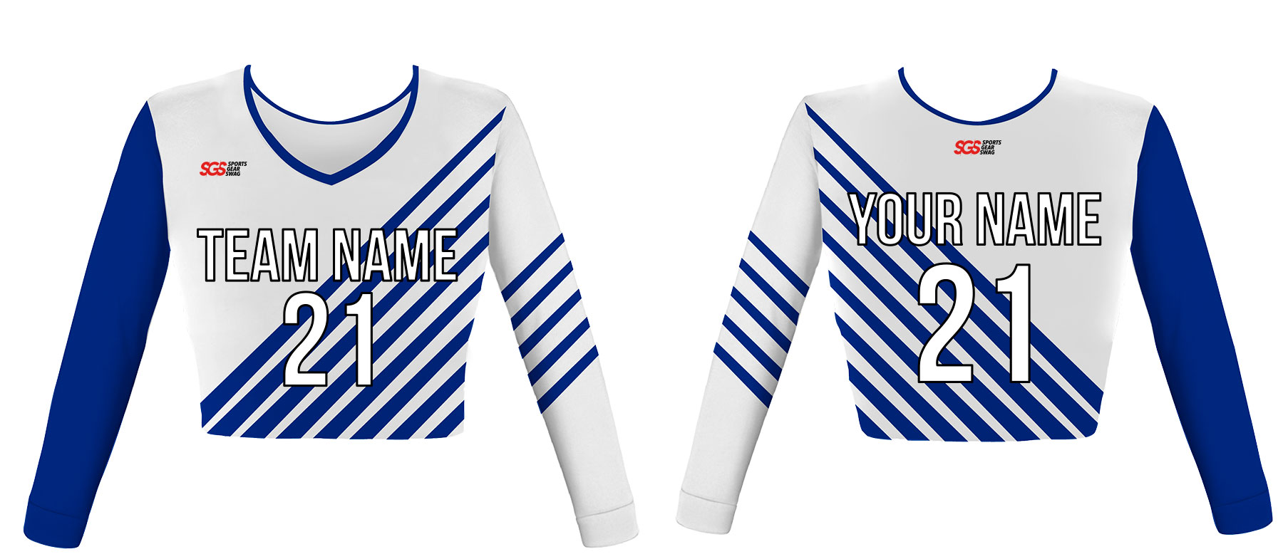 Custom classy lines adult youth unisex cheerleading long sleeve jersey - Jersey