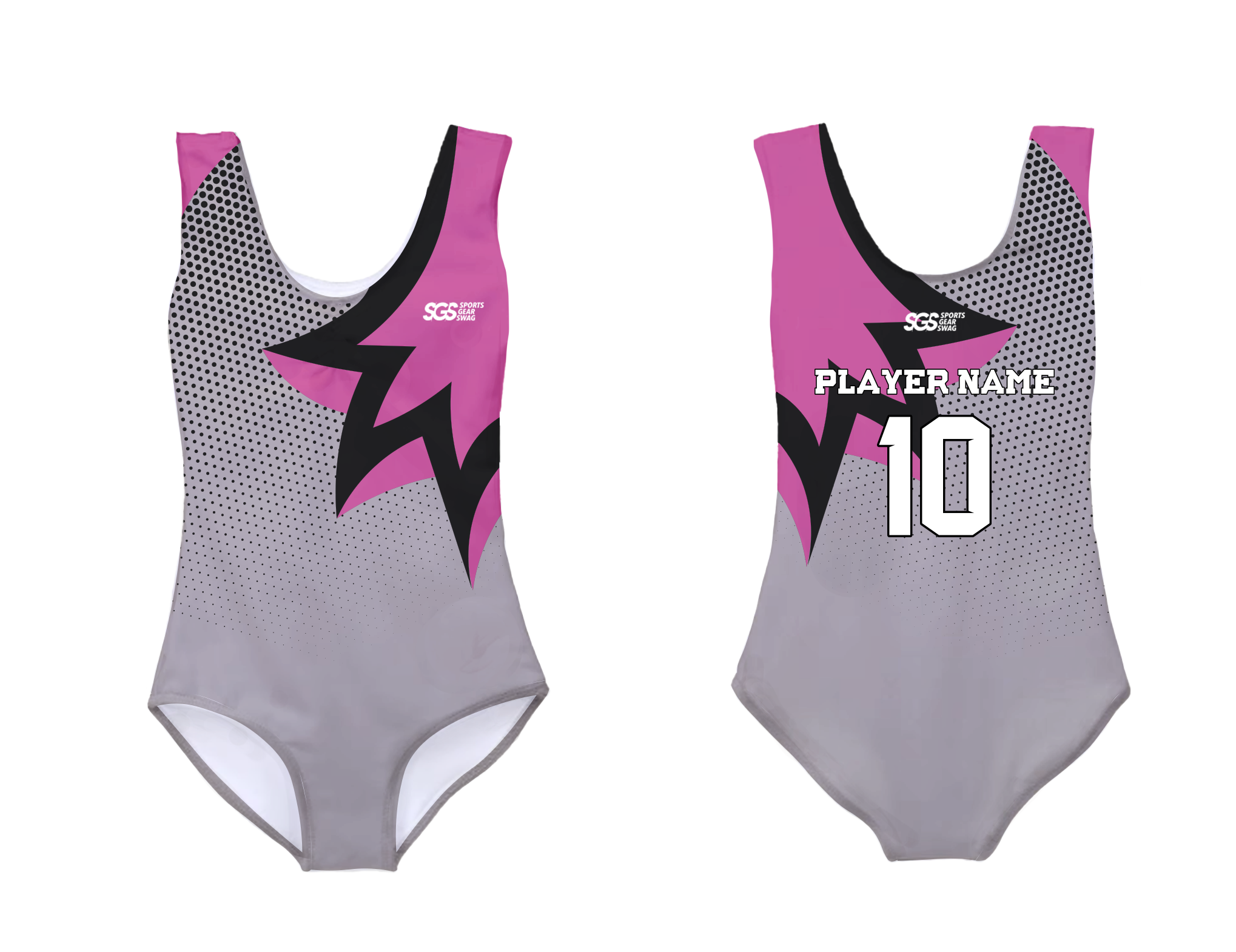 Custom sleeveless gymnastic uniform adult youth polka pop - Gymnastics-uniforms