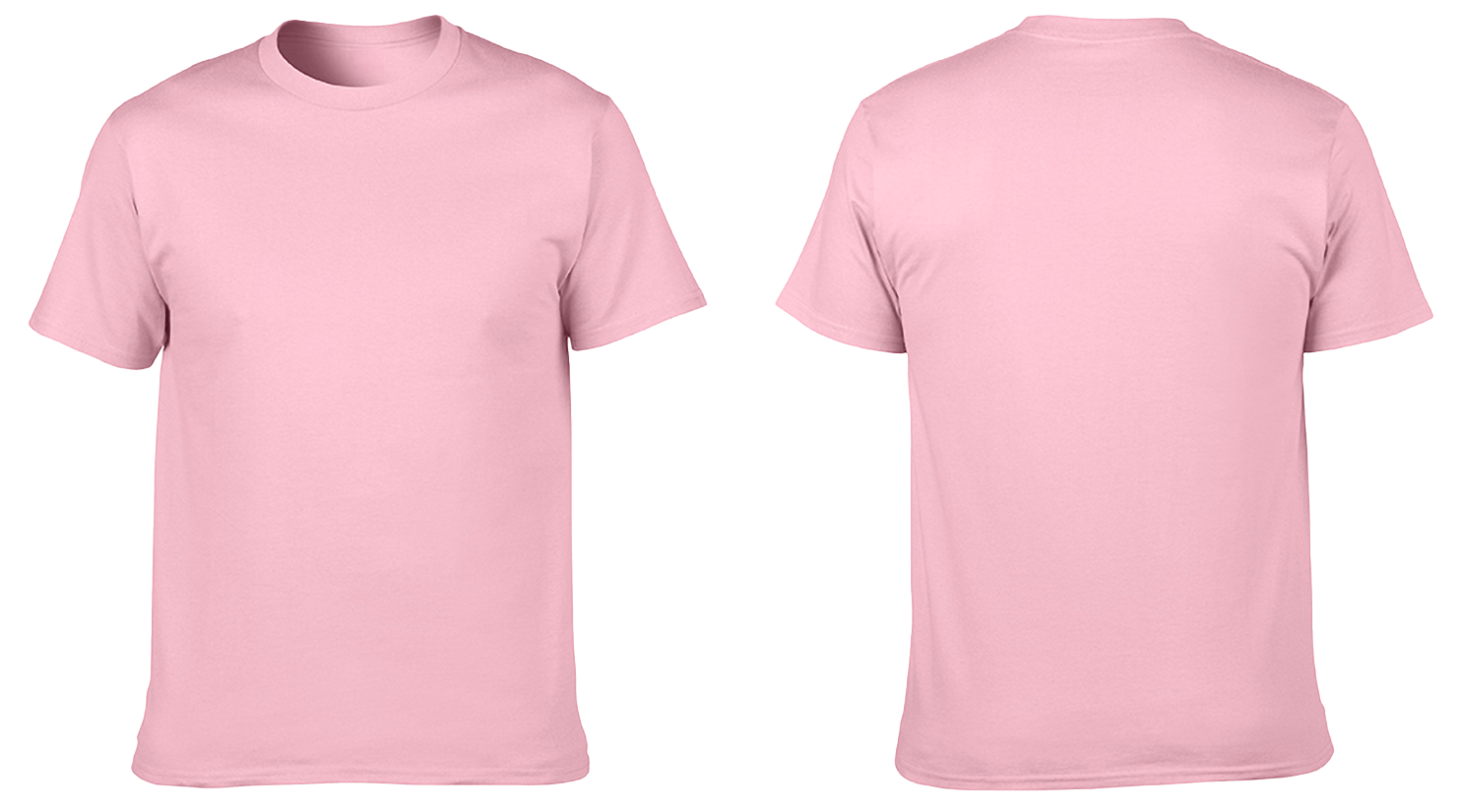Custom cotton short sleeve shirts adult youth unisex fresh pink - Cotton-shirt