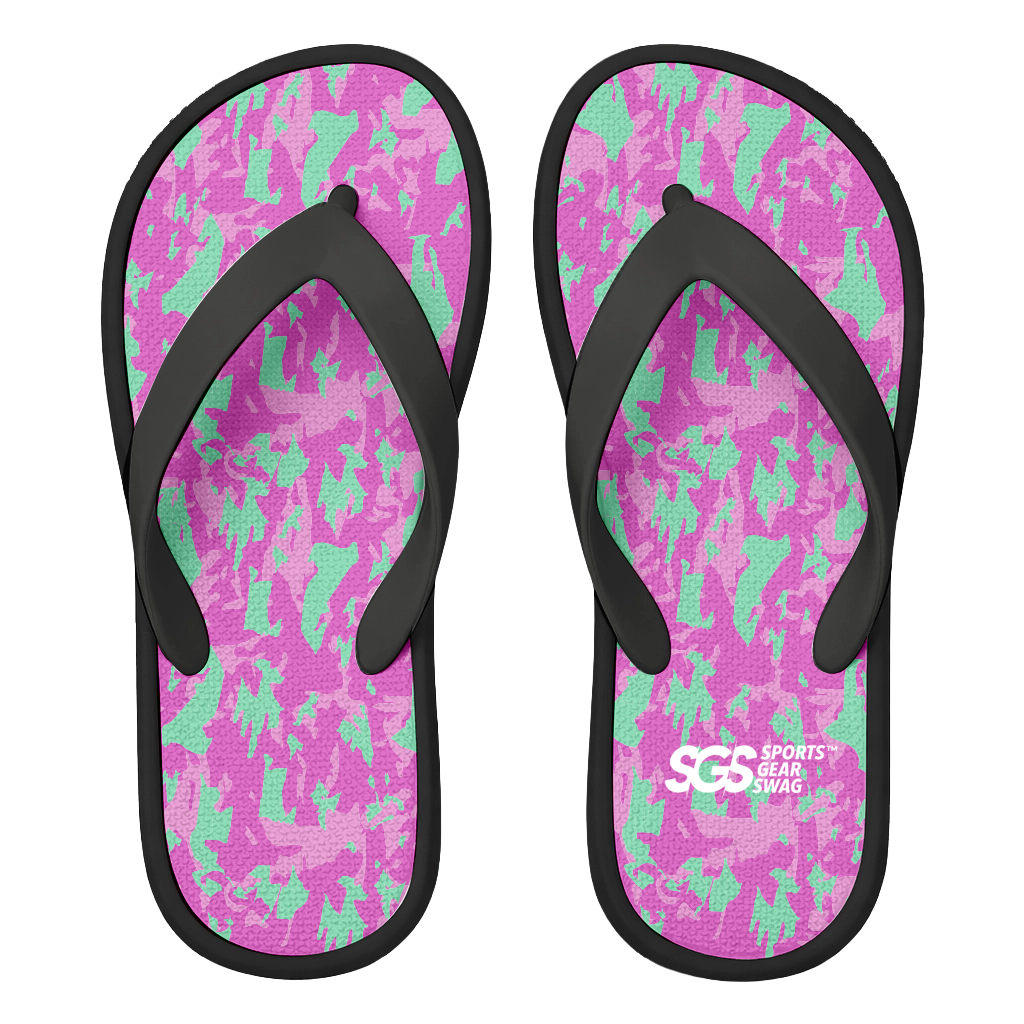 Custom flip flops black vibe - Flip-flops