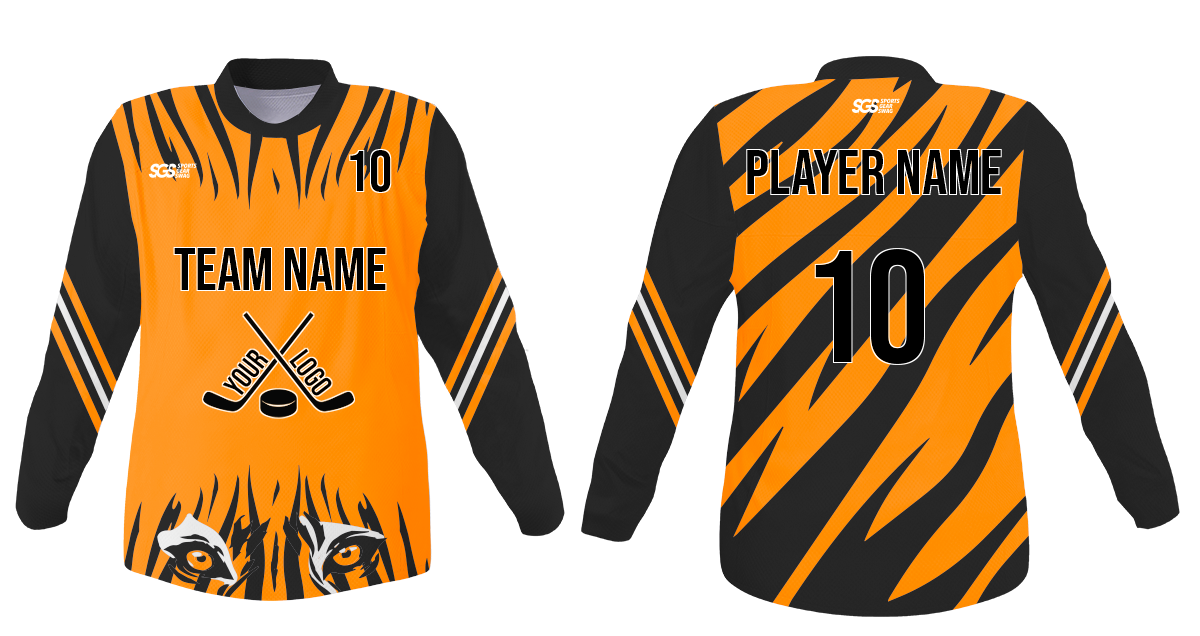Custom animal eye adult youth unisex hockey jersey - Jersey