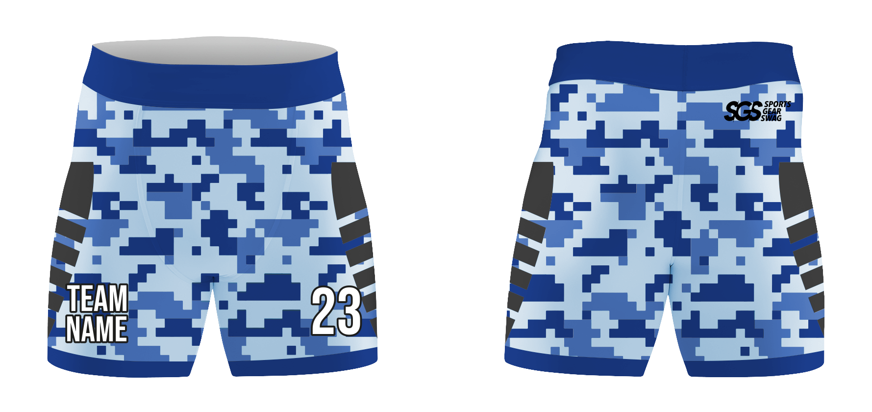 Custom compression dance shorts abstract camo - Dance-shorts