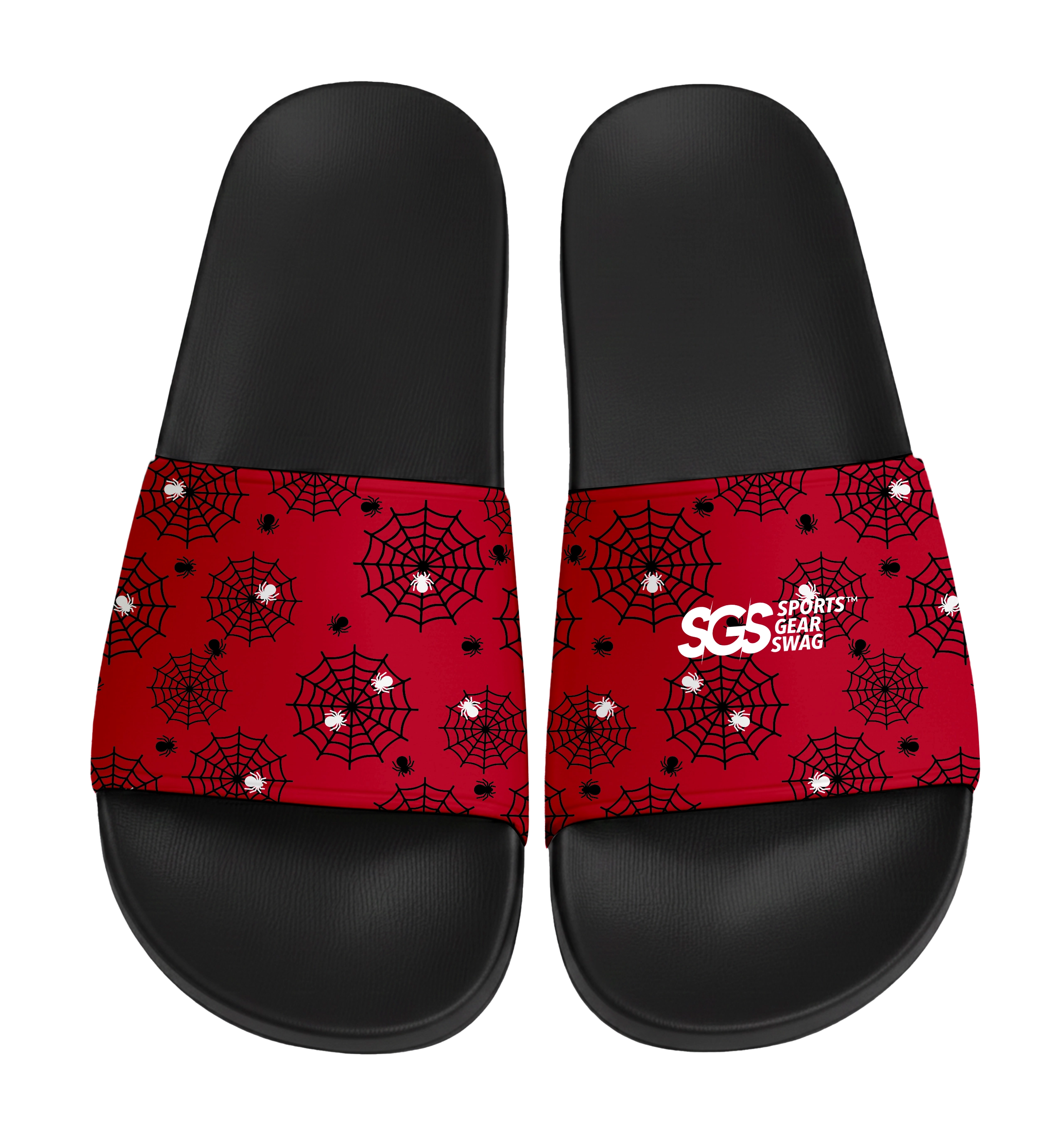 Custom slides black unisex gothic - Slides