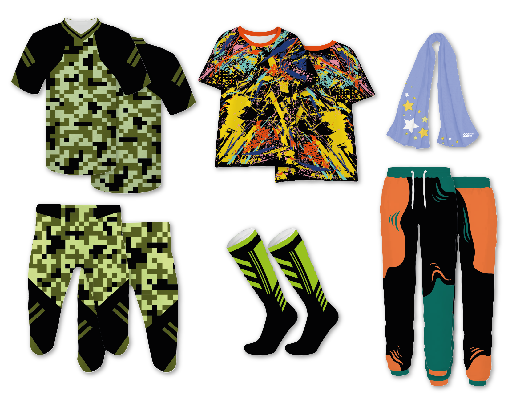 Custom mosaic camo adult youth unisex football jersey - Jersey