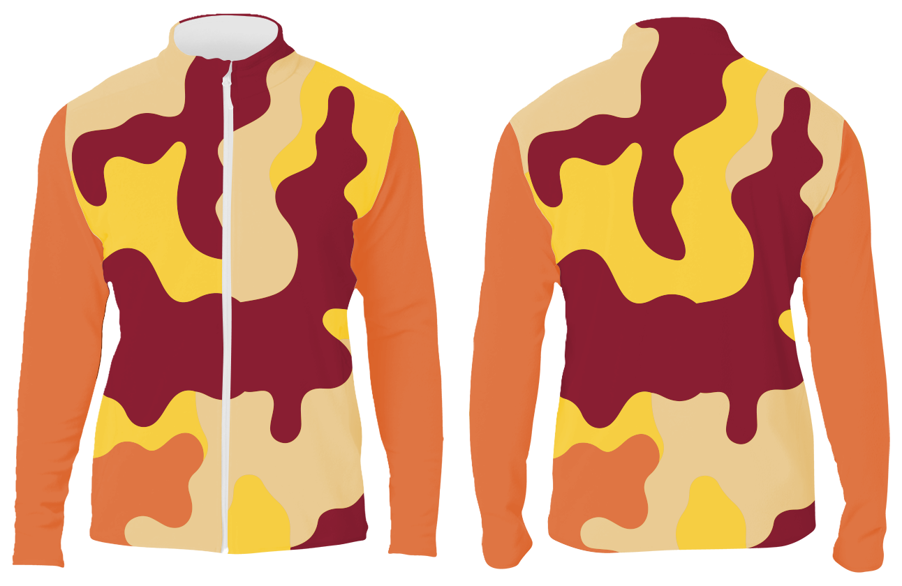 Custom plain arms camo long sleeve adult youth unisex full zip jacket - Shirt-long-sleeve