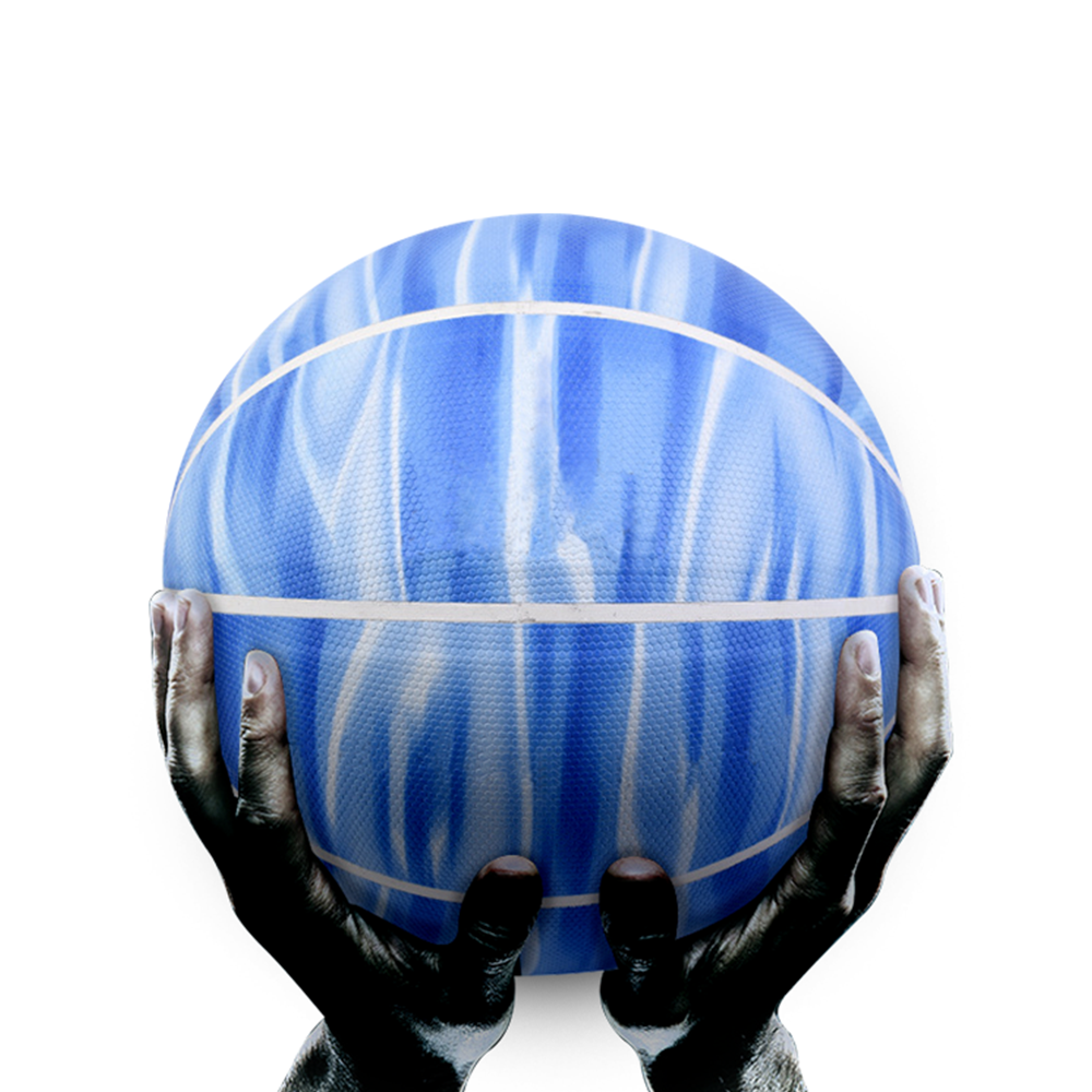 Custom blue & white shades basketballs - Basketballs
