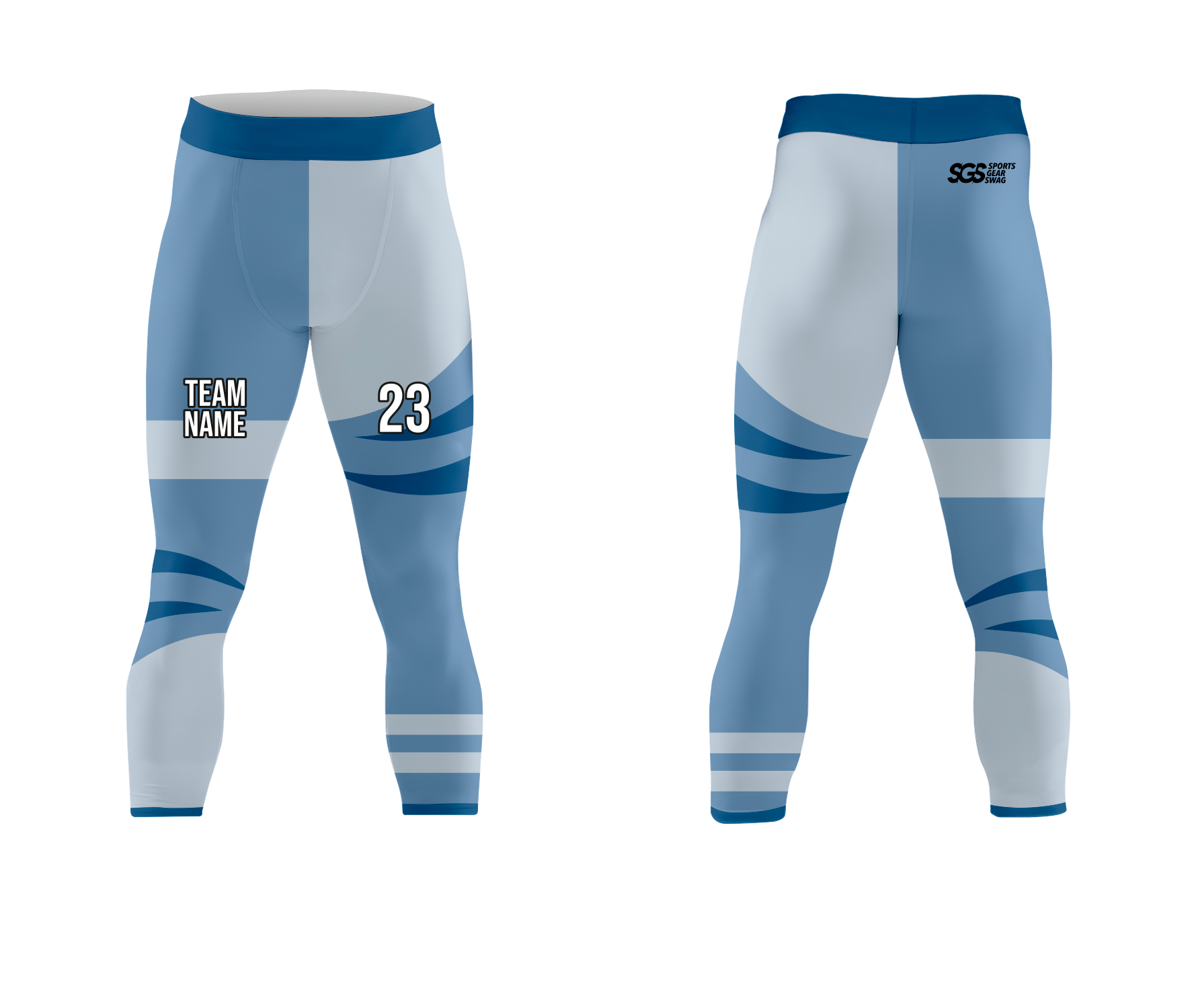 Custom fascinating  adult youth unisex mid calf compression tights - Compression-tights