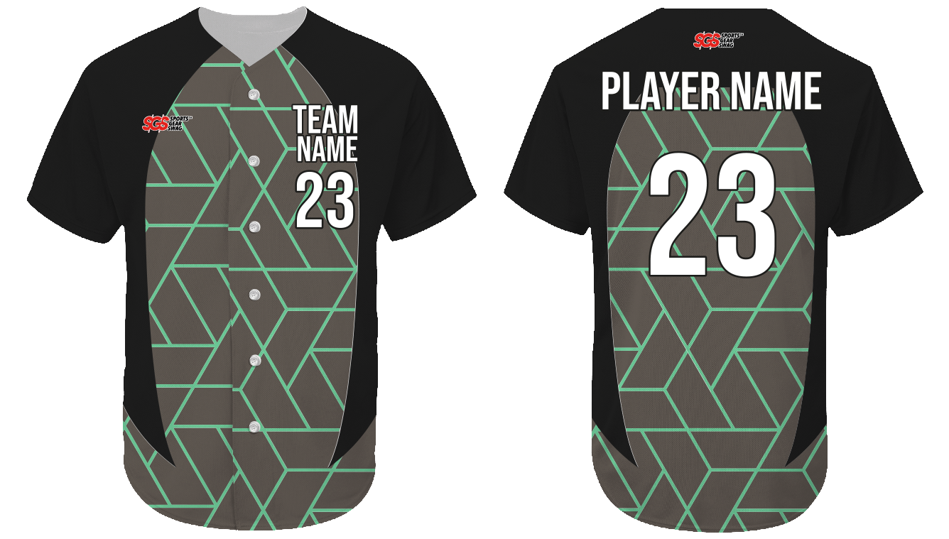 Custom lines shapes adult youth unisex softball jersey - Jersey