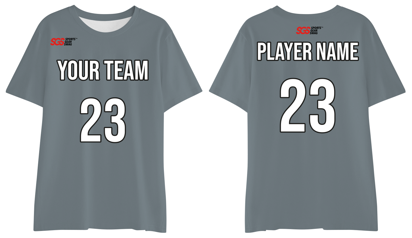 Custom slate gray comfort adult youth unisex t shirt - Jersey