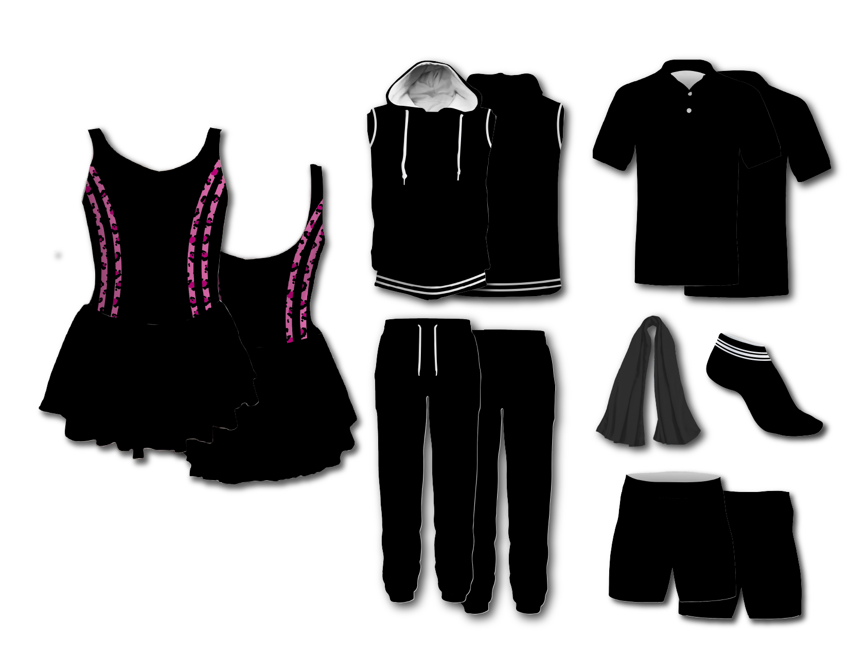 Custom women sleeveless dance uniform feline grace - Dance-jerseys