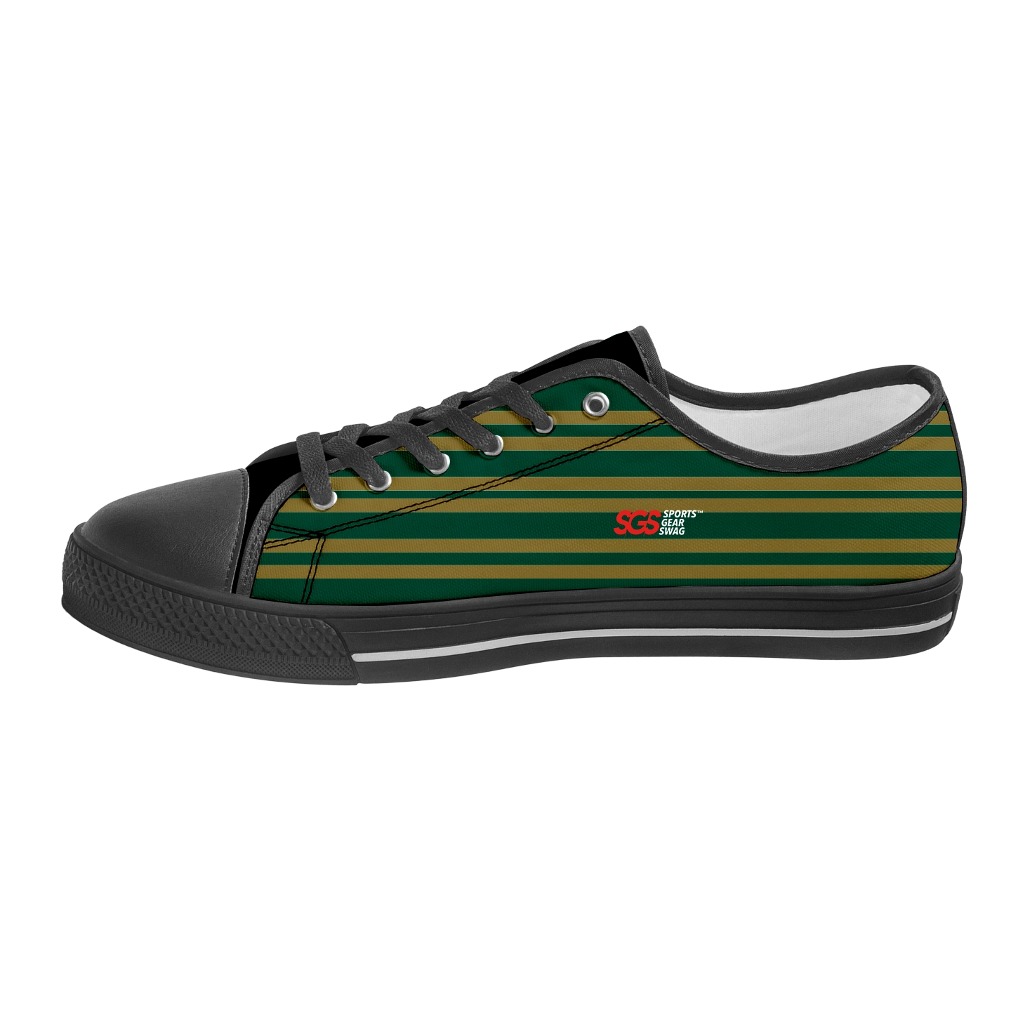 Custom low top canvas shoes black radiant - Low-top-shoes