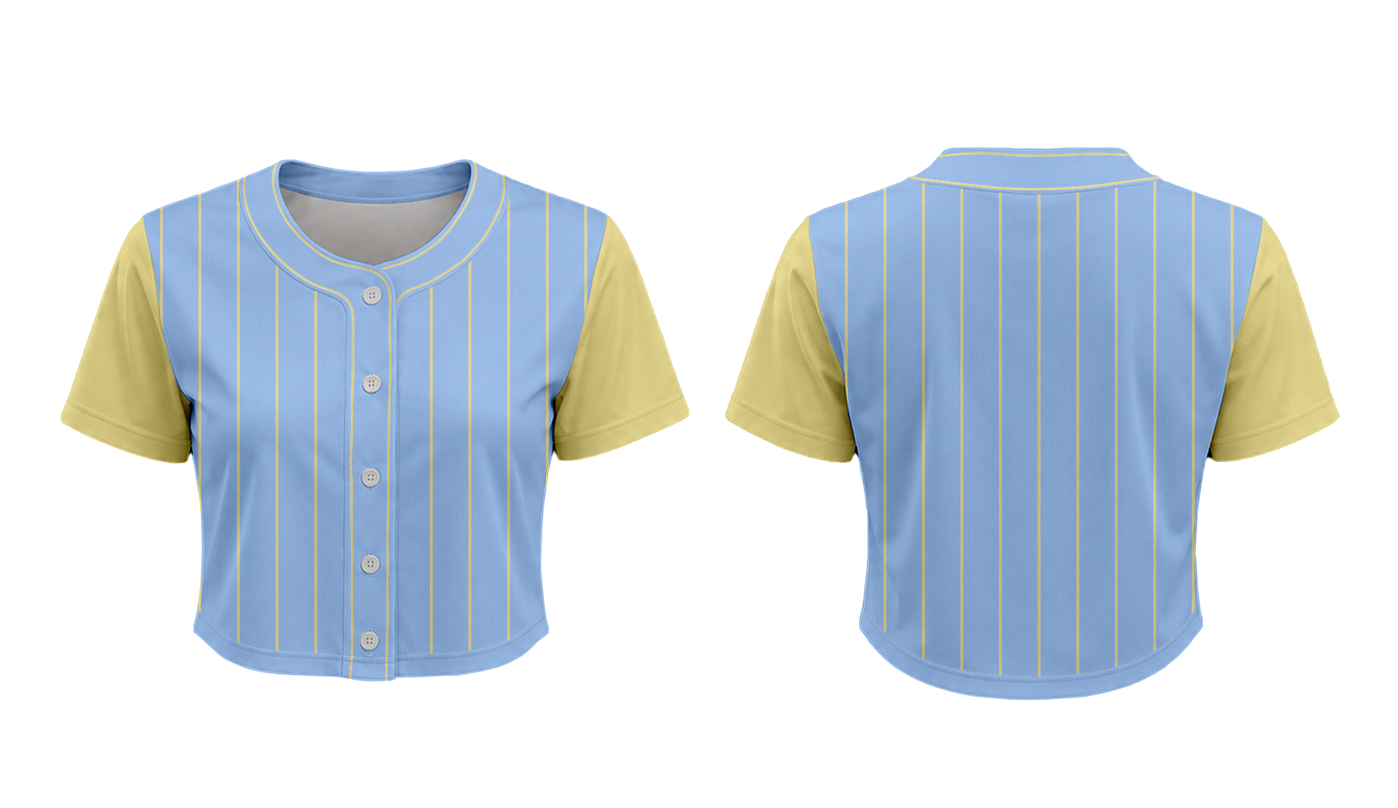 Custom colorblock cropped adult youth unisex baseball jersey - Cropped-baseball-jerseys