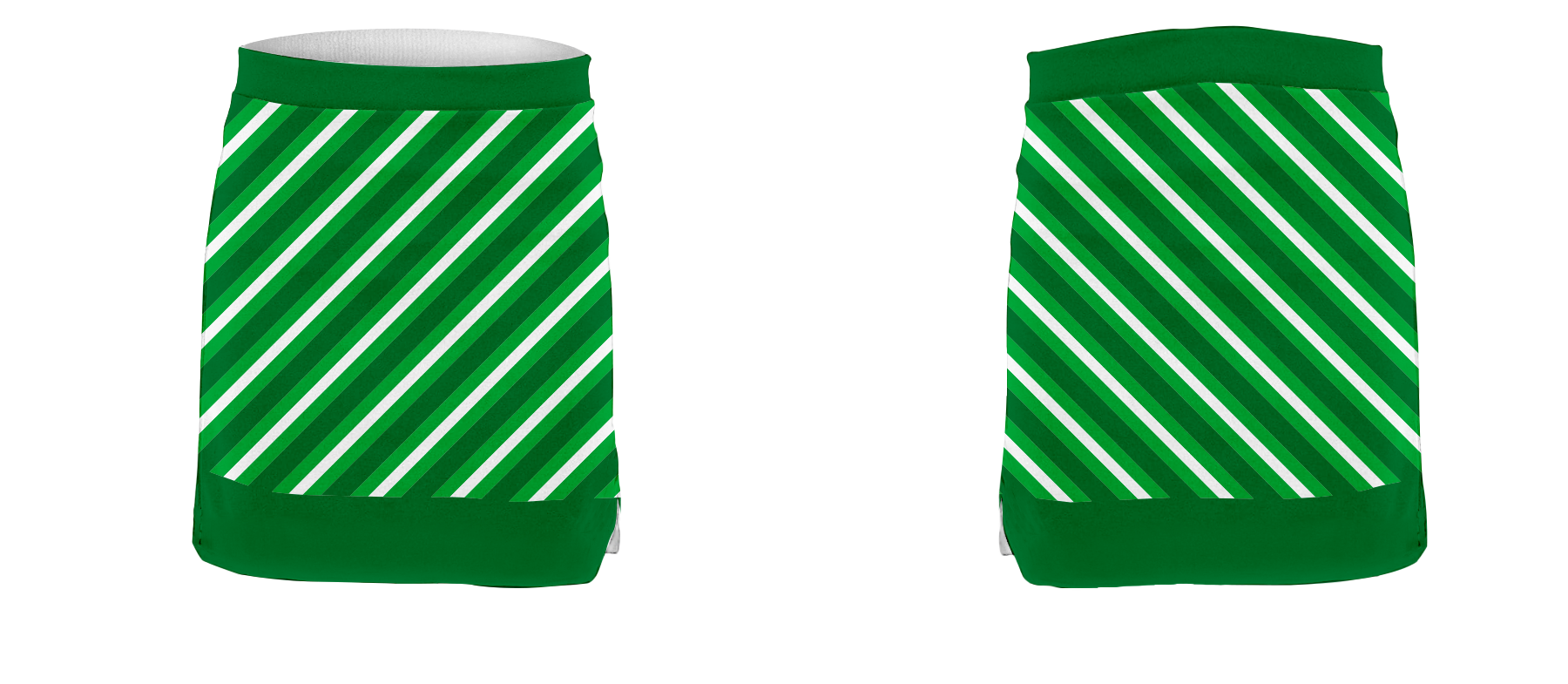 Custom tight skirt dance uniform green gradient - Dance-skirts