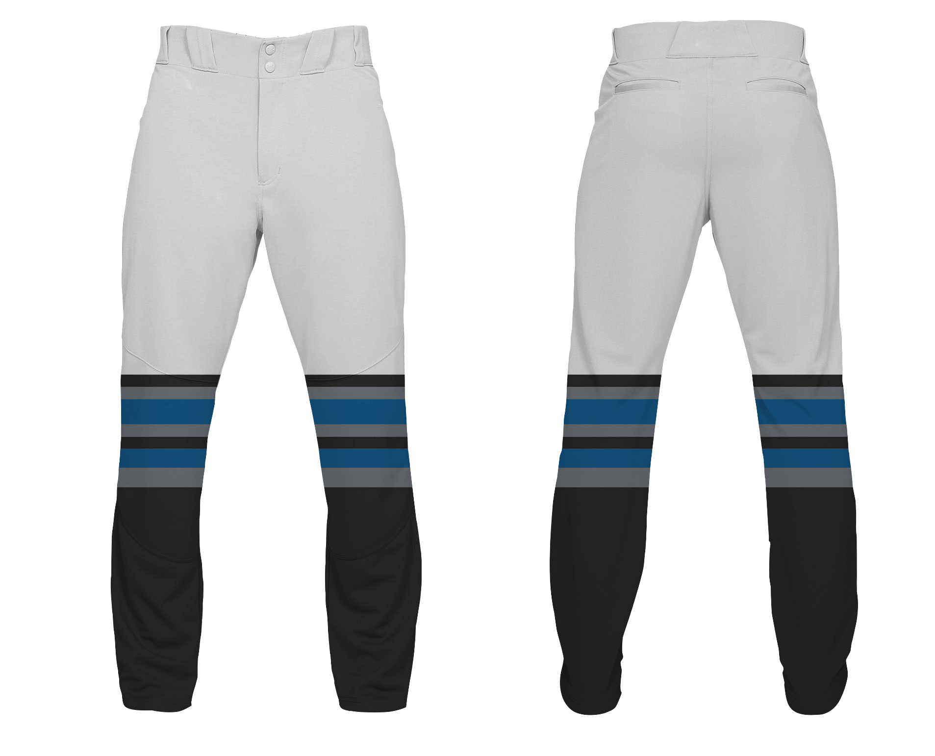 Custom lower horizontal lines adult youth unisex softball pants - Softball-pants