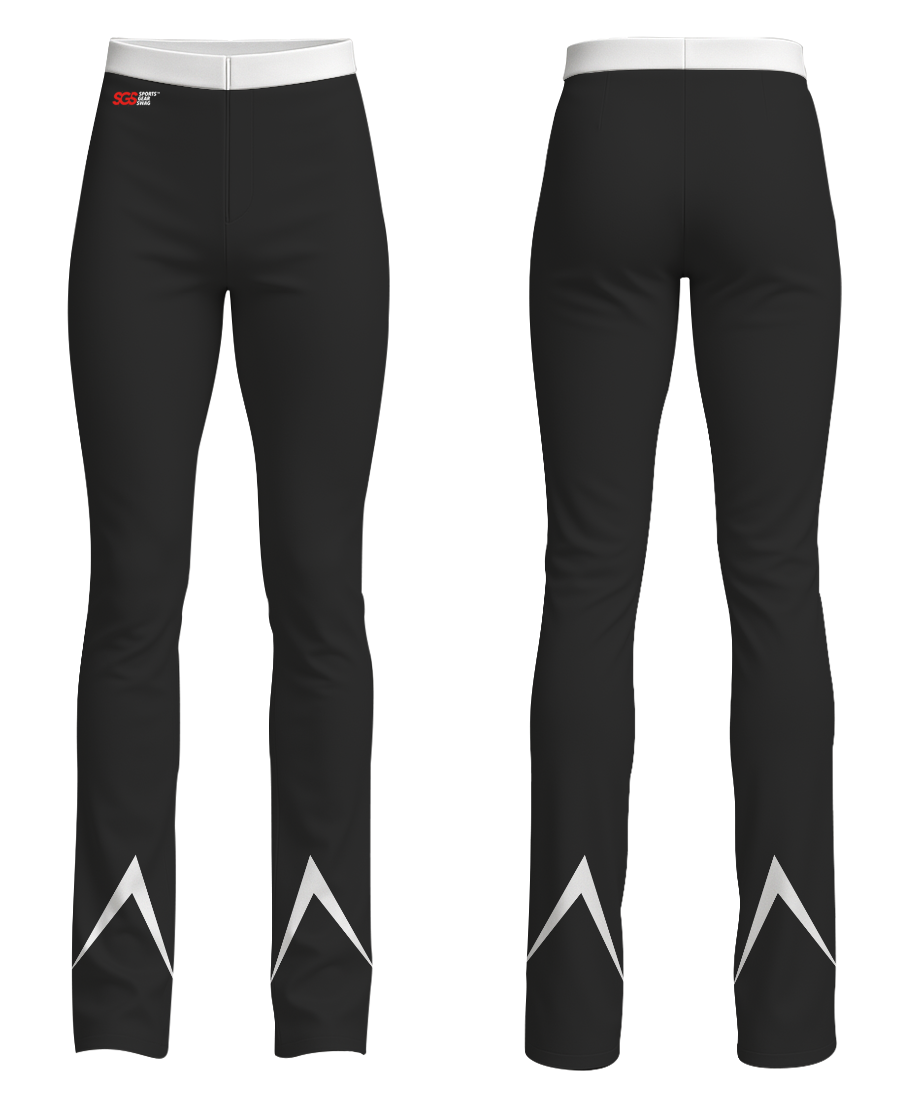 Custom figure skating pants adult youth unisex spiral edge - Figure-skating-pants