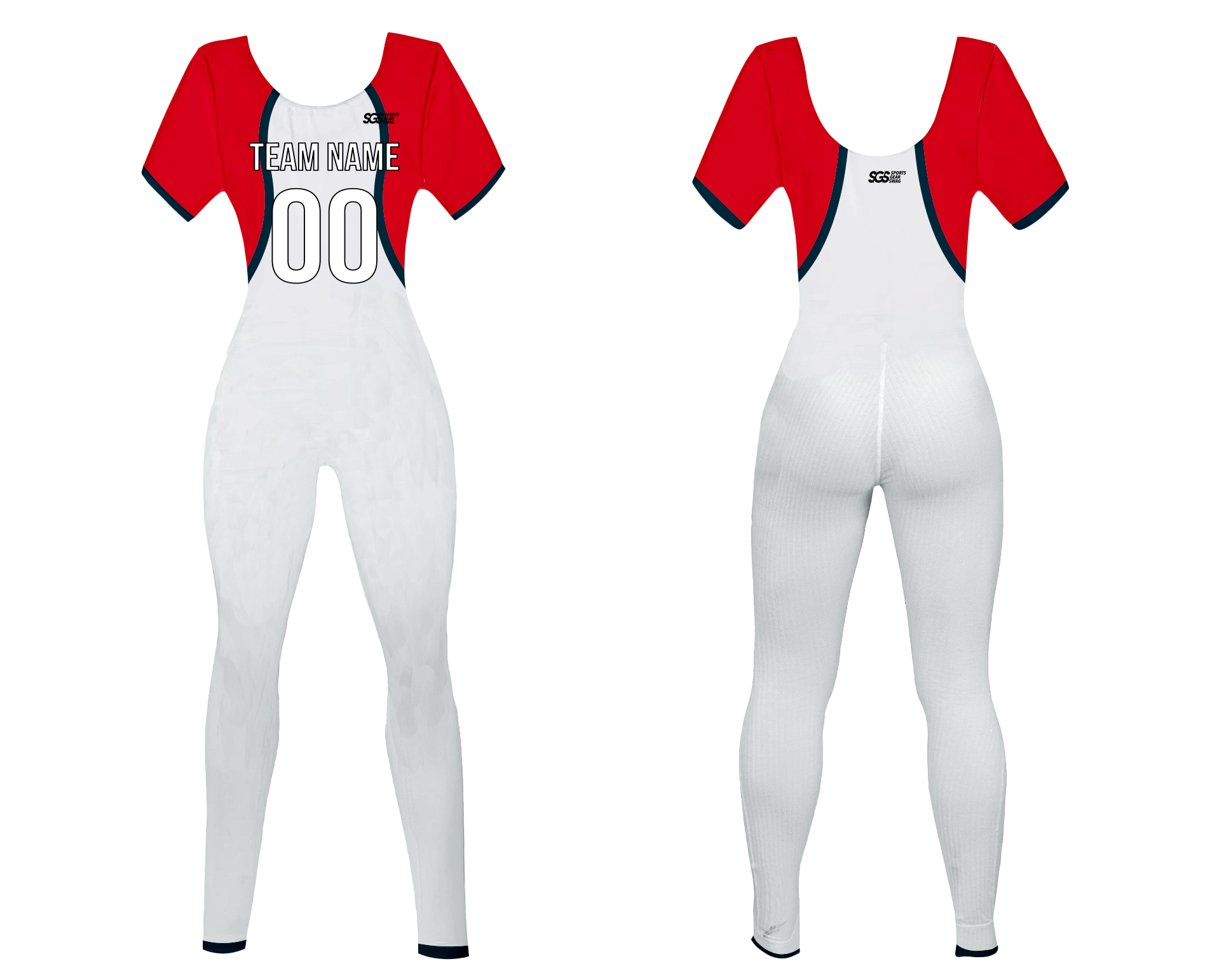 Custom women short sleeve dance bodysuit fiery accent - Dance-bodysuits