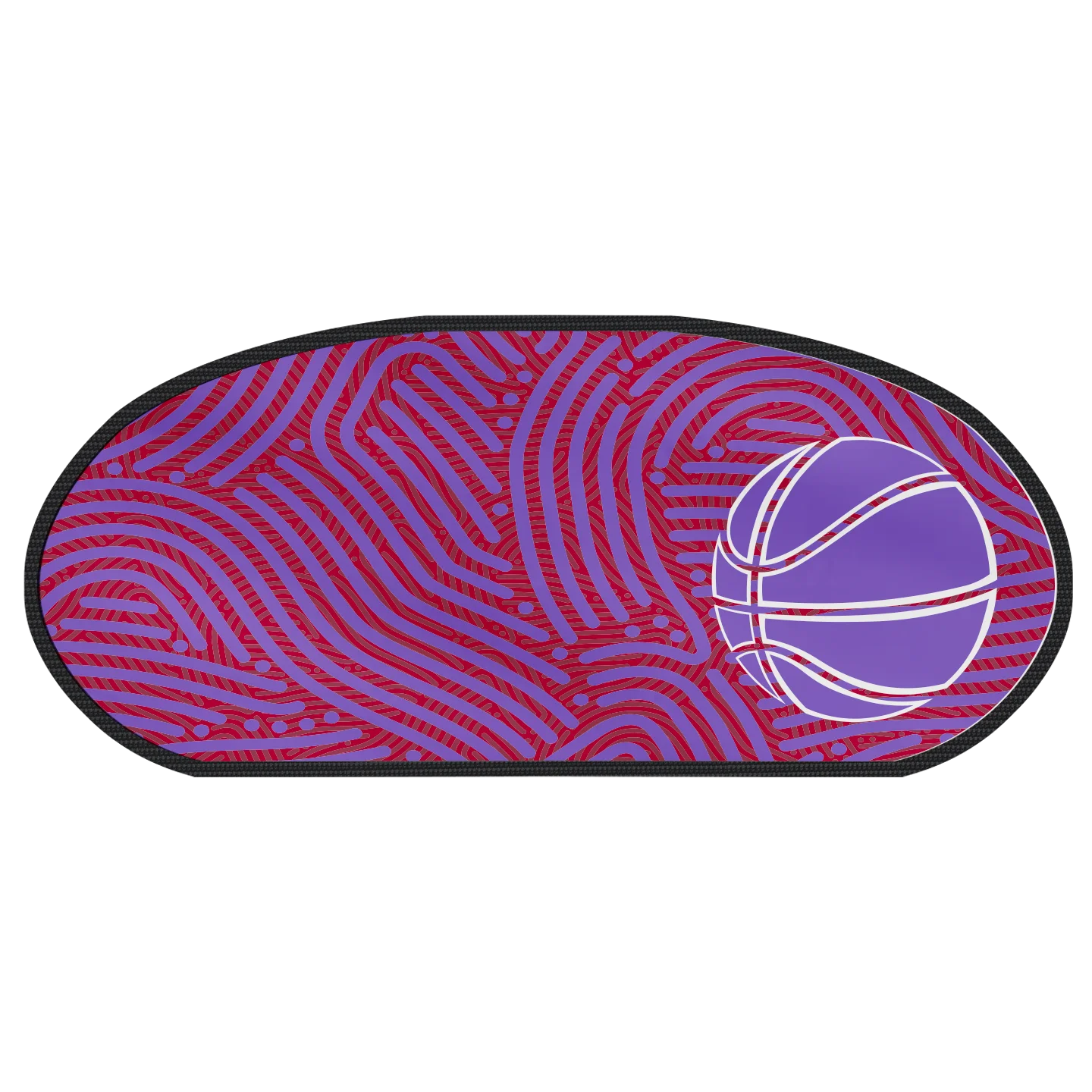 Custom popup banner oval basketball court - Popup-banners