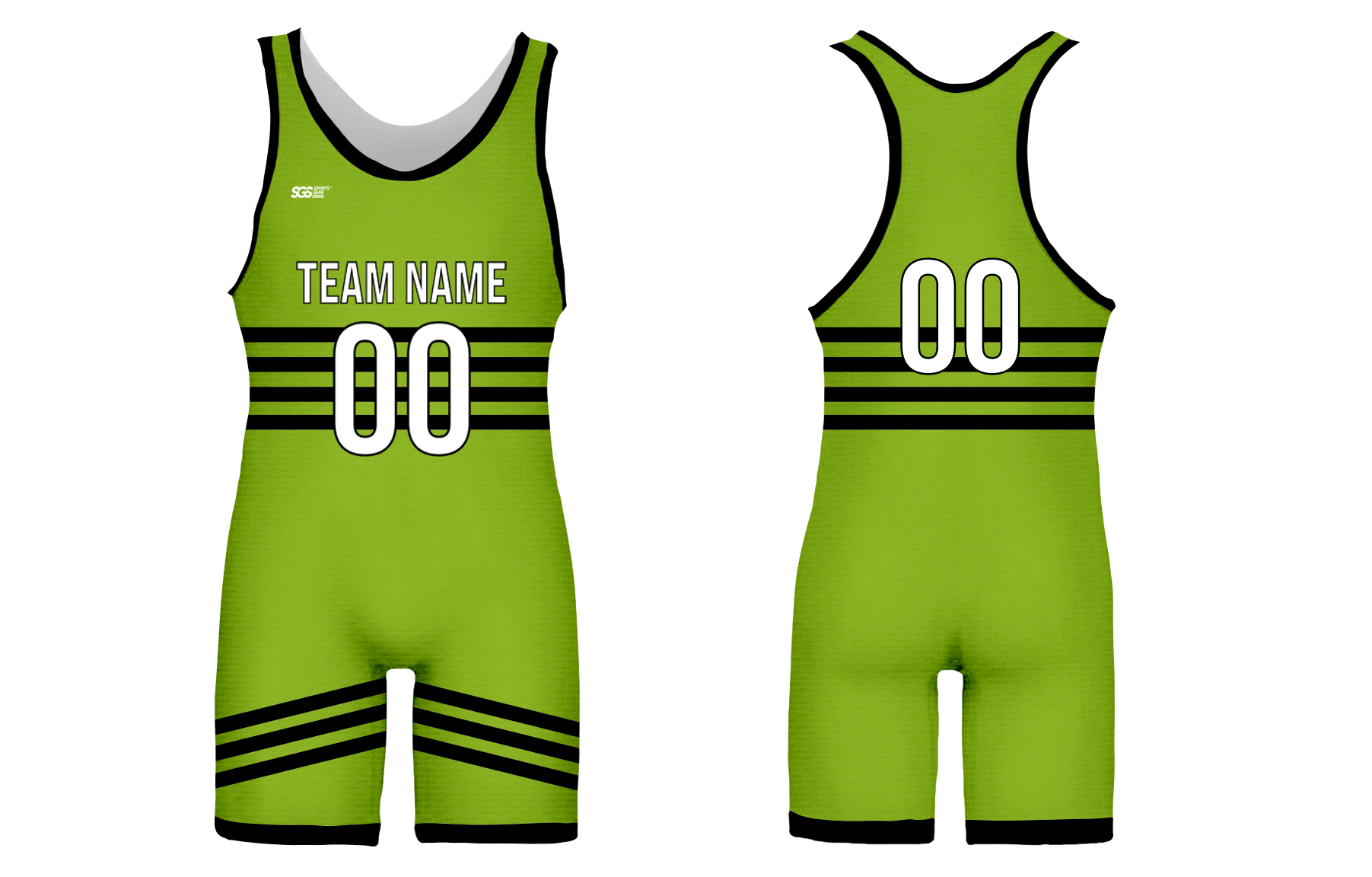Custom apple green adult youth unisex powerlifting singlets - Powerlifting-singlets