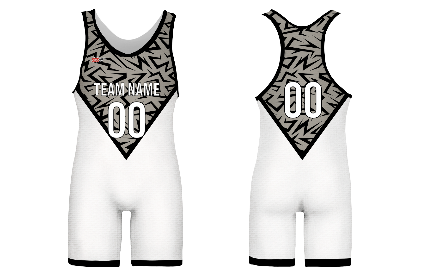 Custom zigzag design adult youth unisex powerlifting singlets - Powerlifting-singlets