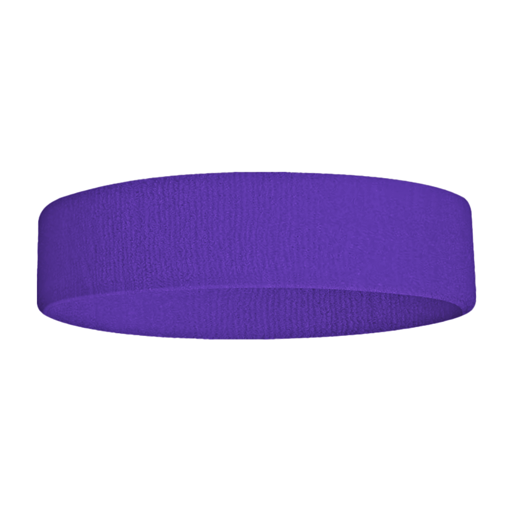 Custom adult youth unisex solid purple headband - Head-band