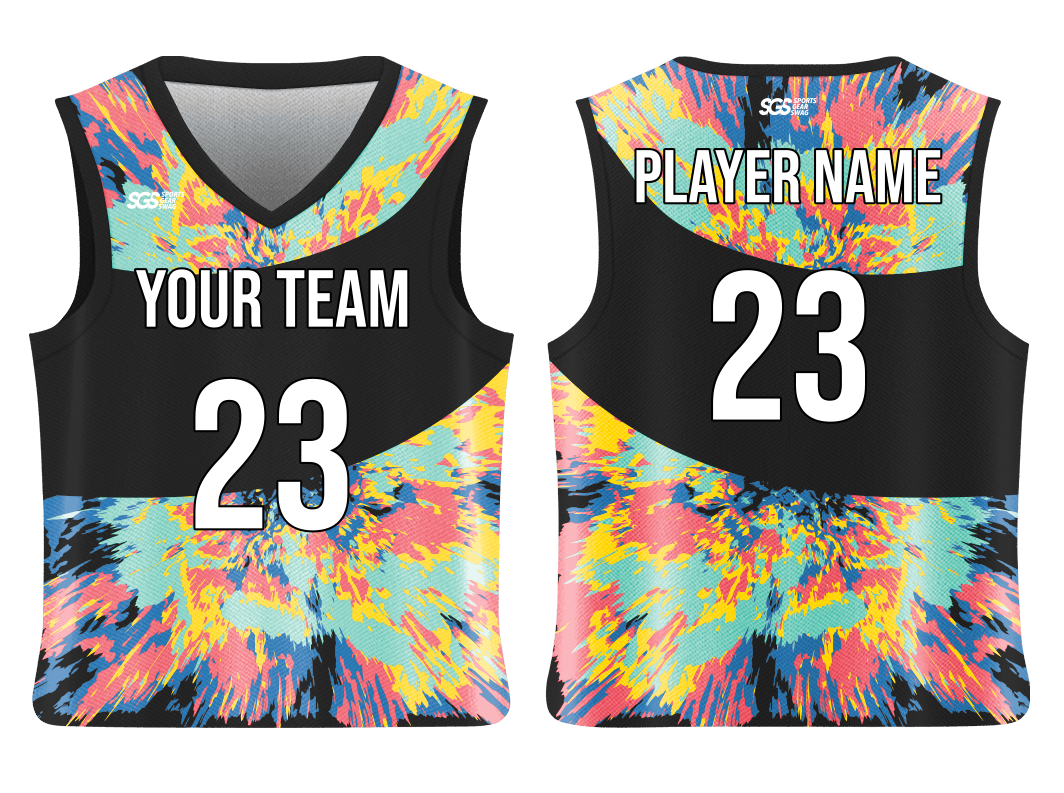 Custom sparking abstract adult youth unisex basketball jersey - reversible uniform - Jersey