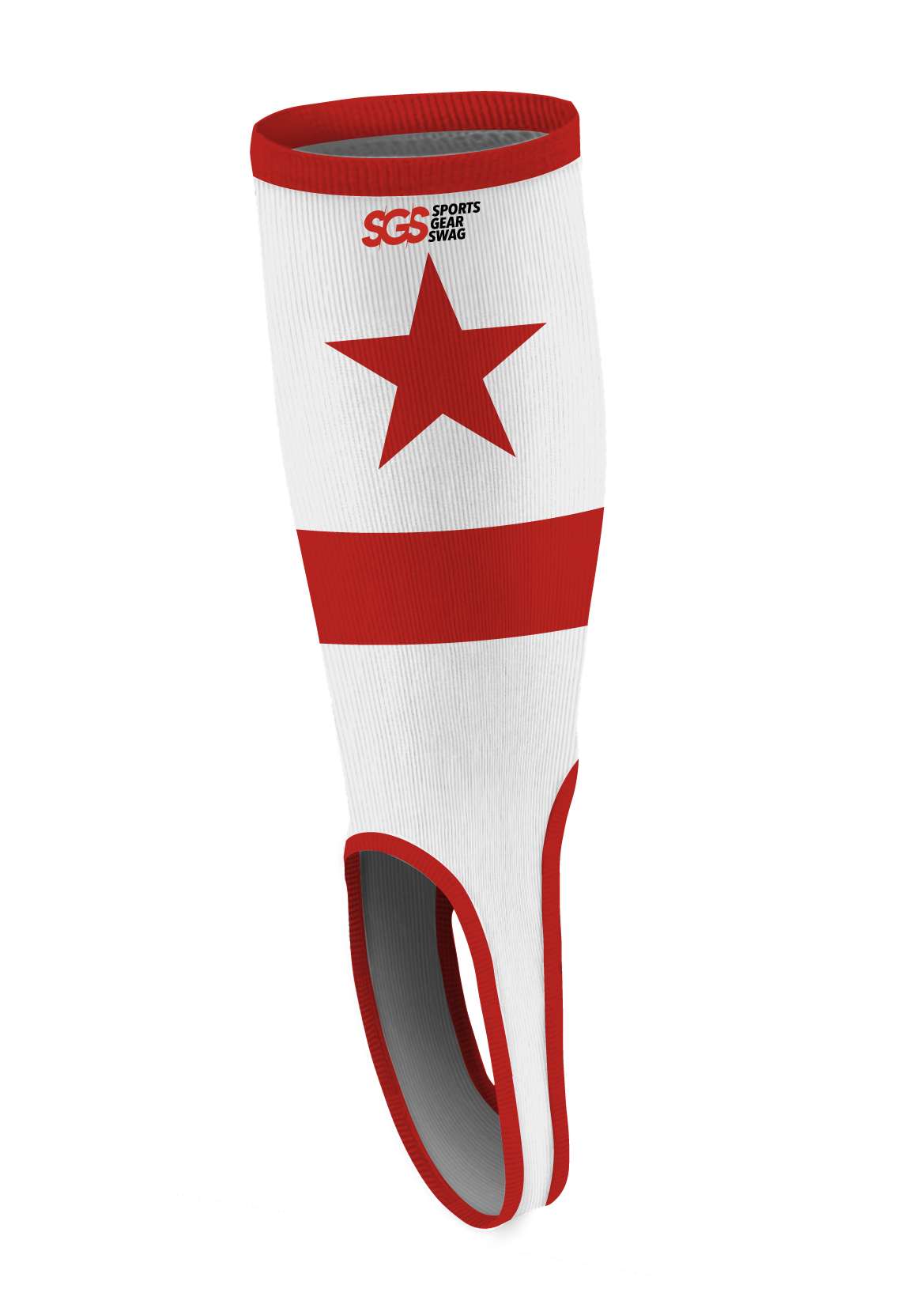 Custom baseball stirrups adult youth unisex celestial red - Baseball-stirrups