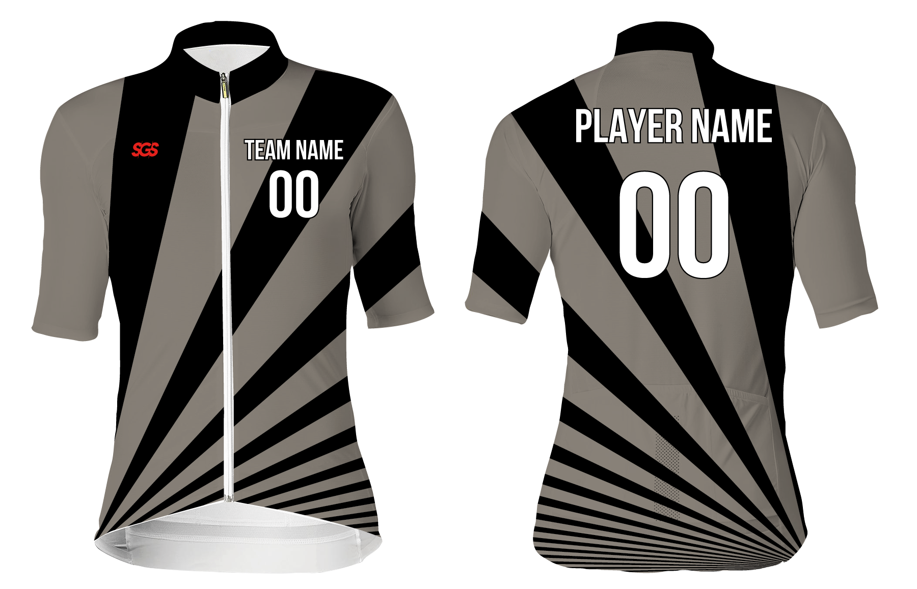 Custom cycling short sleeve adult youth unisex radiant rays - Jersey