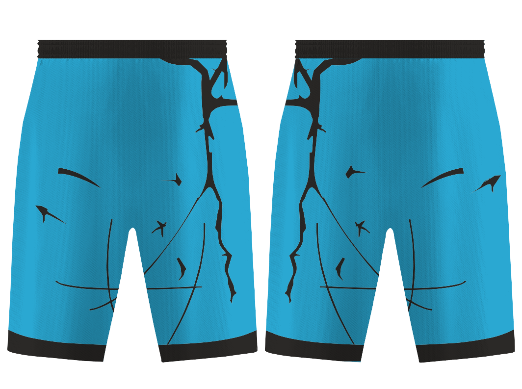 Custom streaks abstract adult youth unisex basketball shorts - reversible uniform - Short
