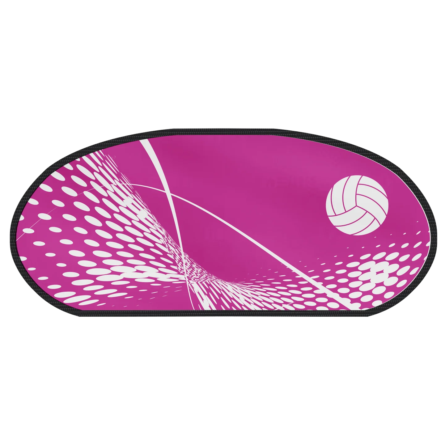 Custom popup banner oval volleyball spike pink - Popup-banners