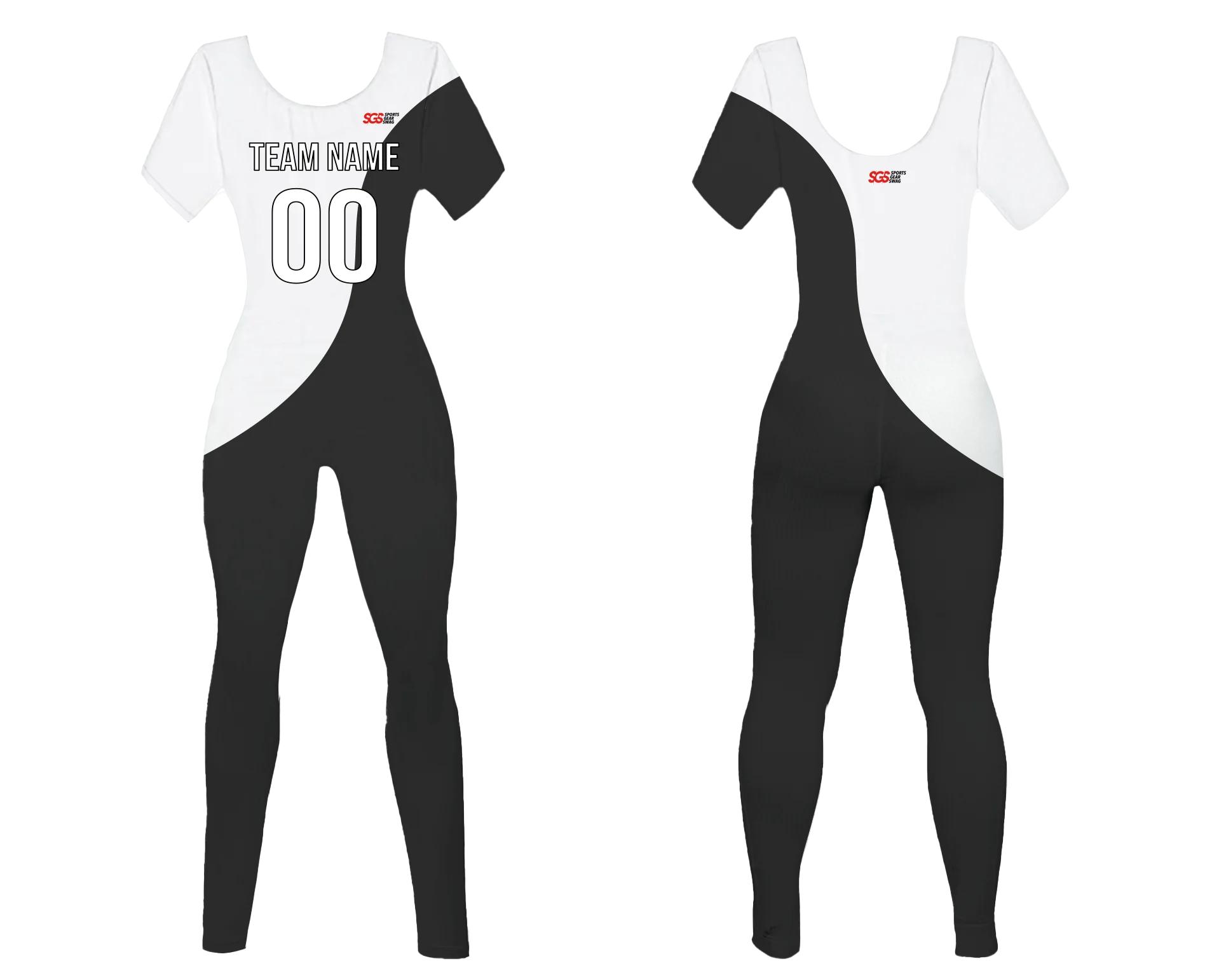 Custom women short sleeve dance bodysuit shadow & light - Dance-bodysuits