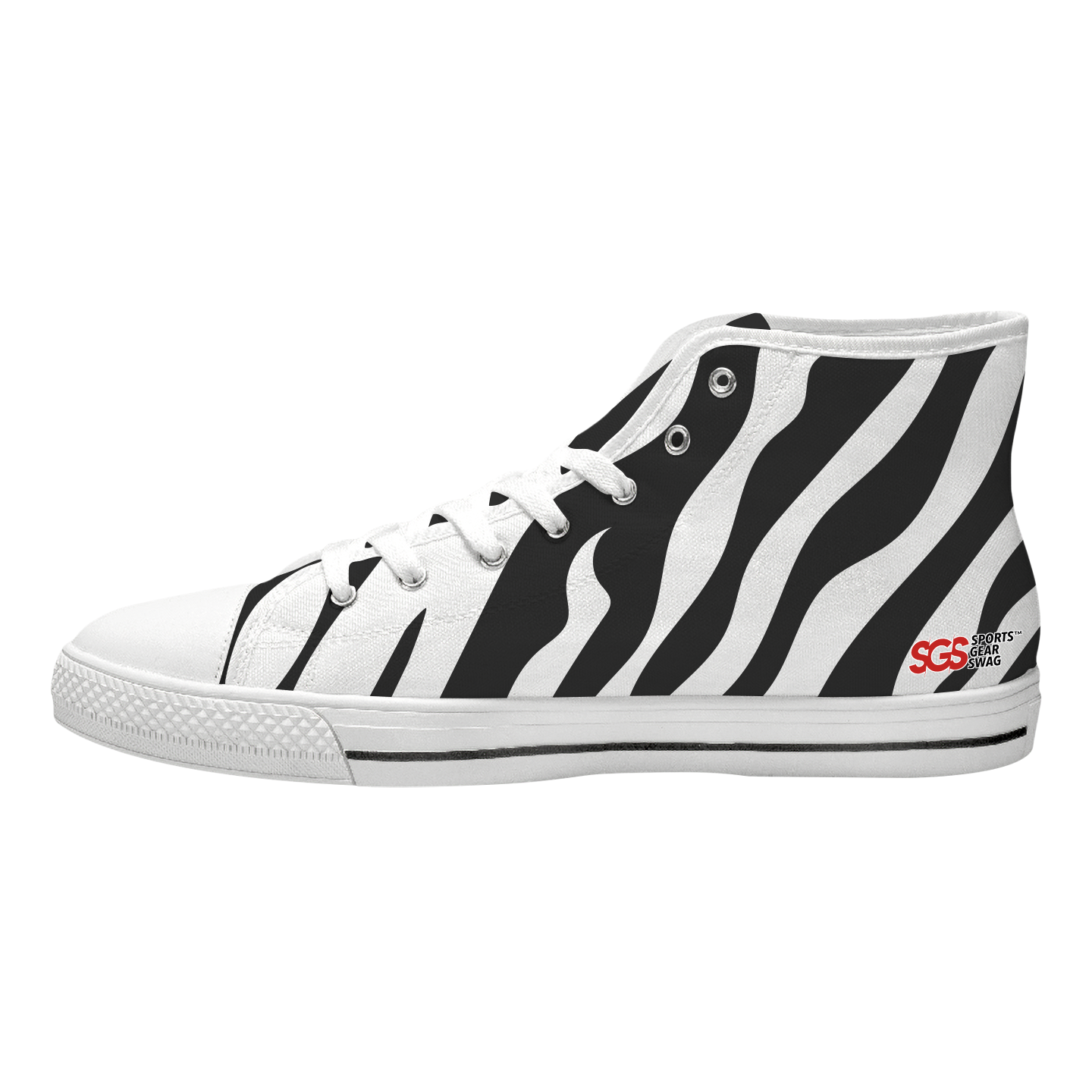 Custom high top canvas shoes white untamed energy - High-top-shoes