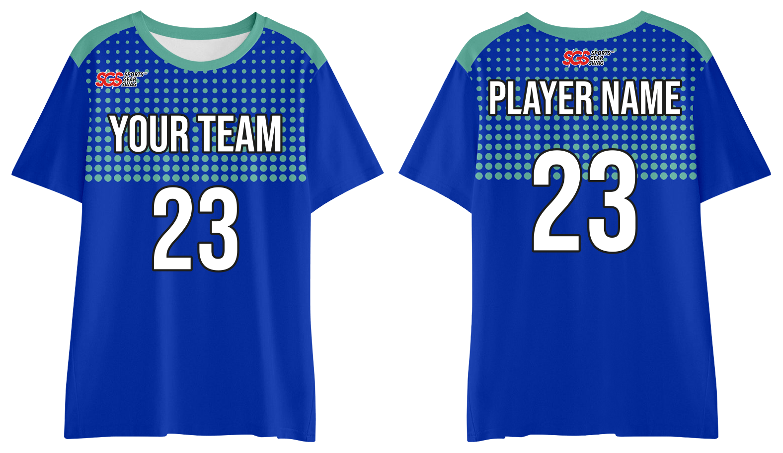 Custom moisture-wicking section dots adult youth unisex shirt - Jersey