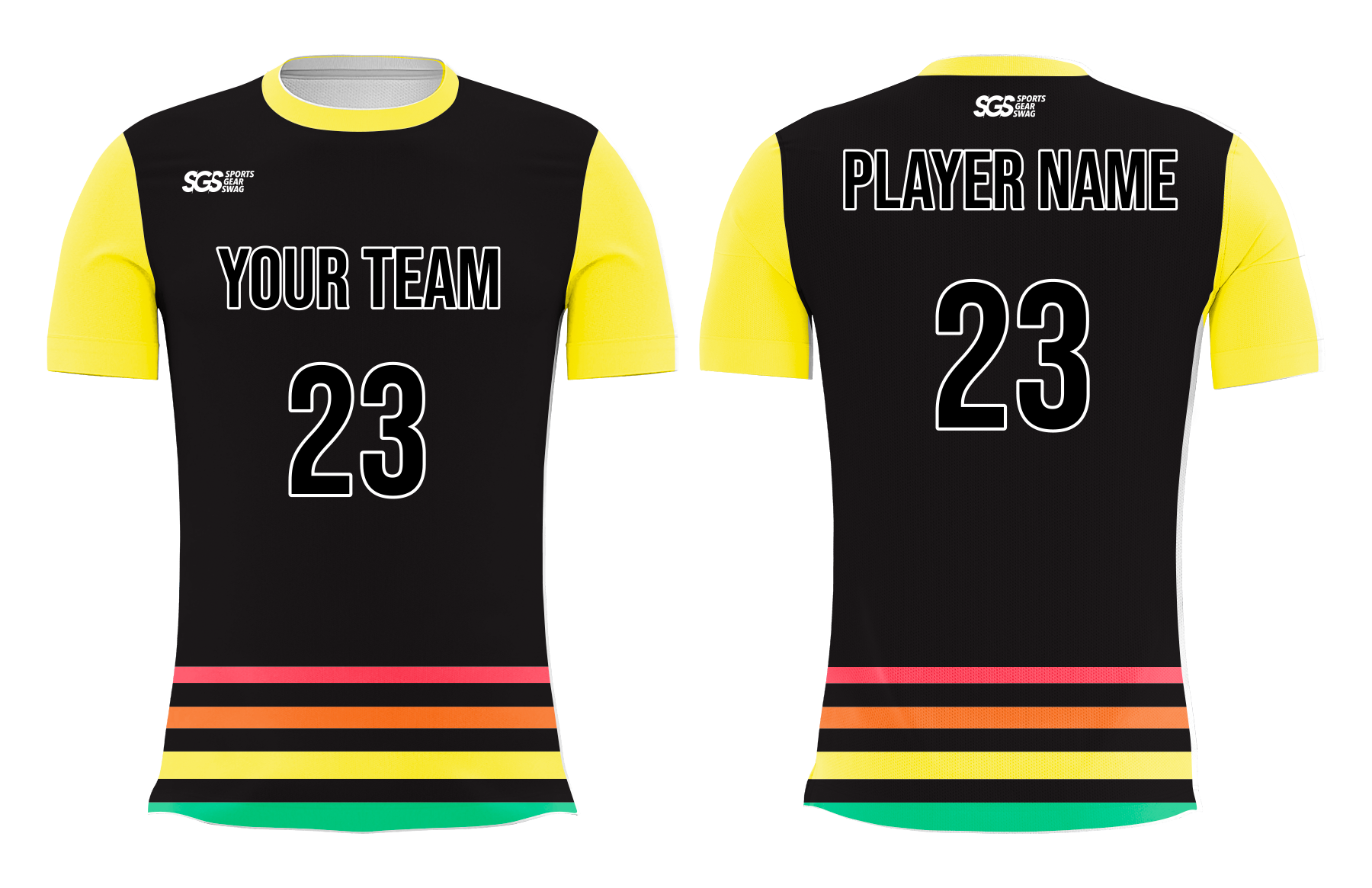 Custom rainbow stripes adult youth volleyball  unisex jersey - Jersey