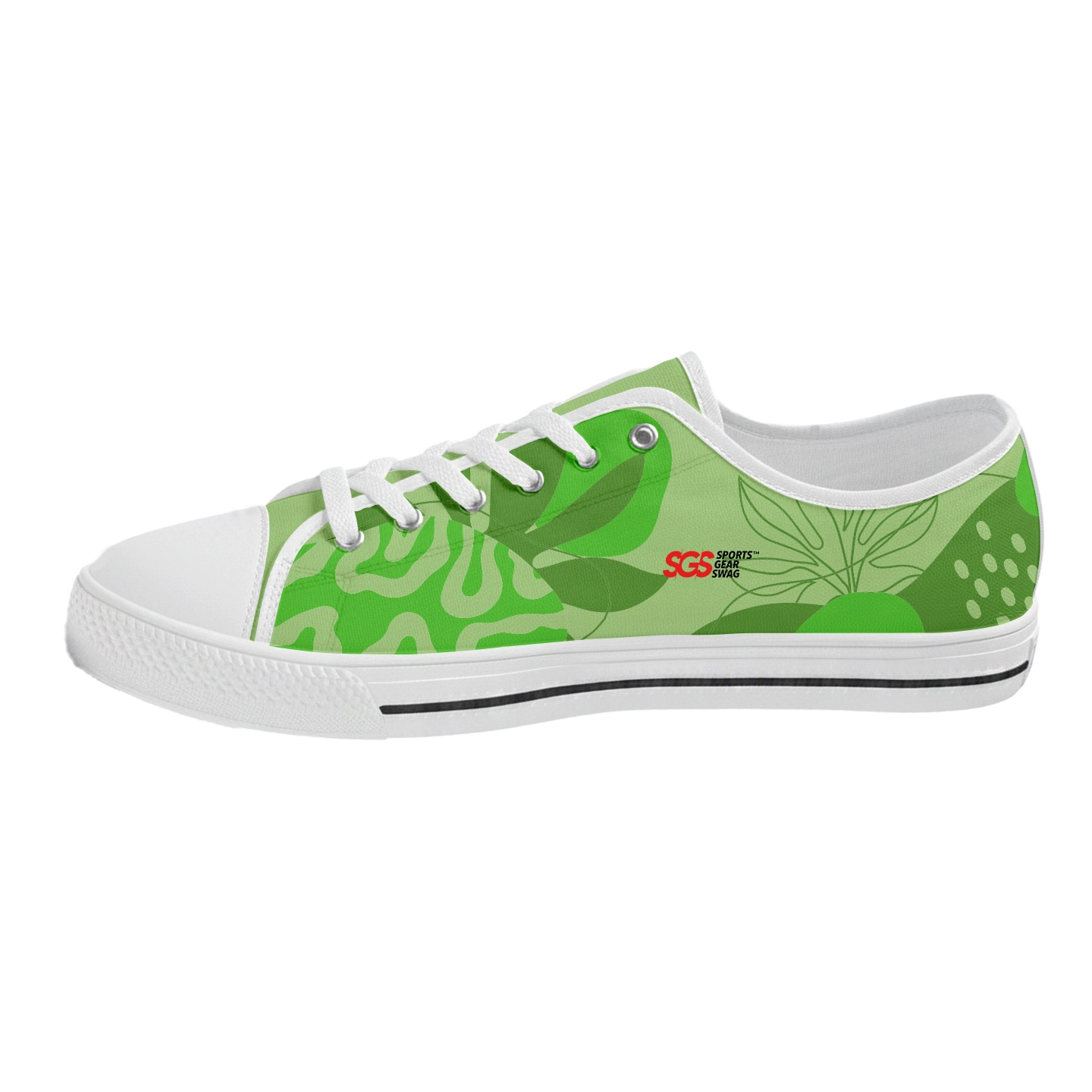 Custom low top canvas shoes white motion - Low-top-shoes