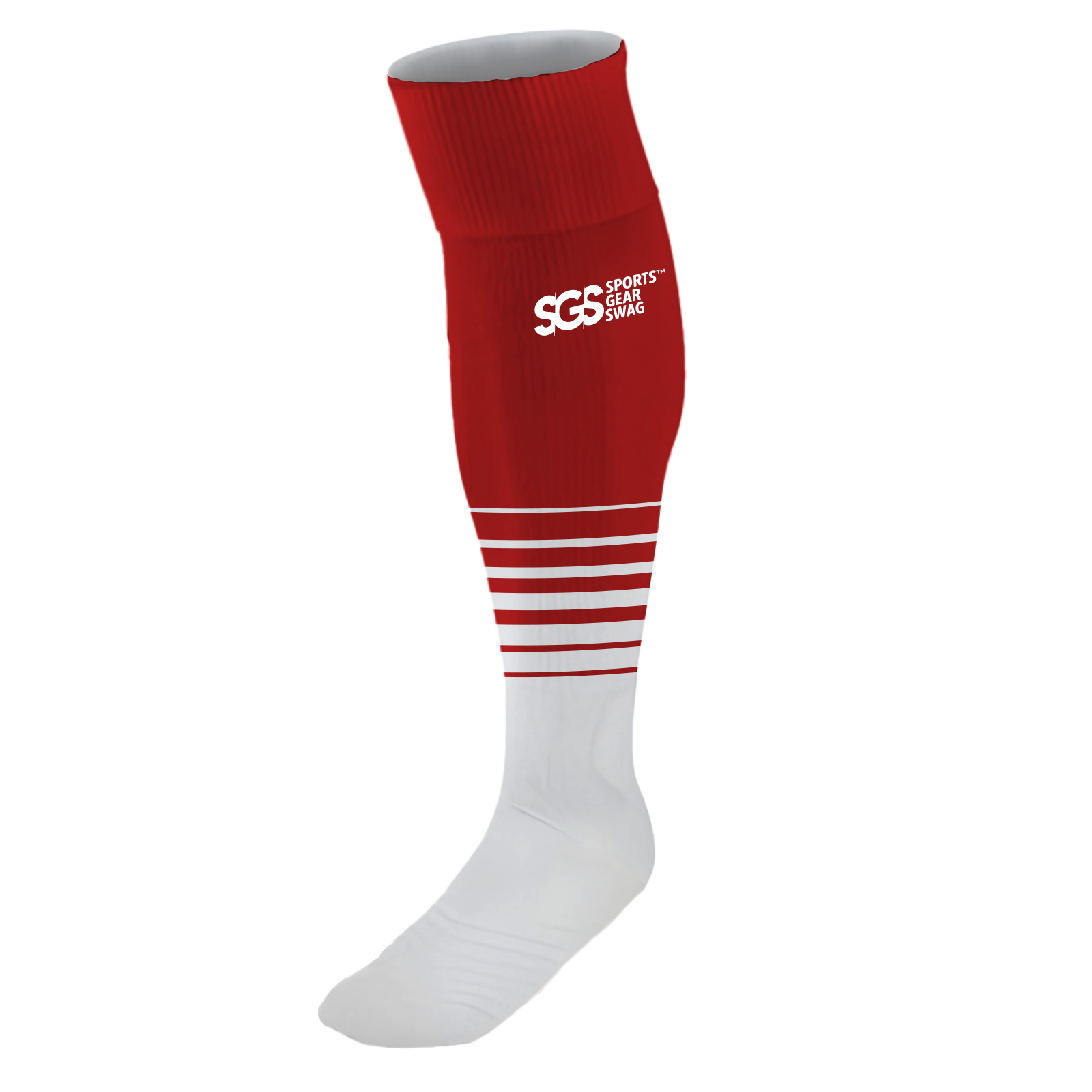 Custom soccer socks adult youth unisex alpine red - Socks