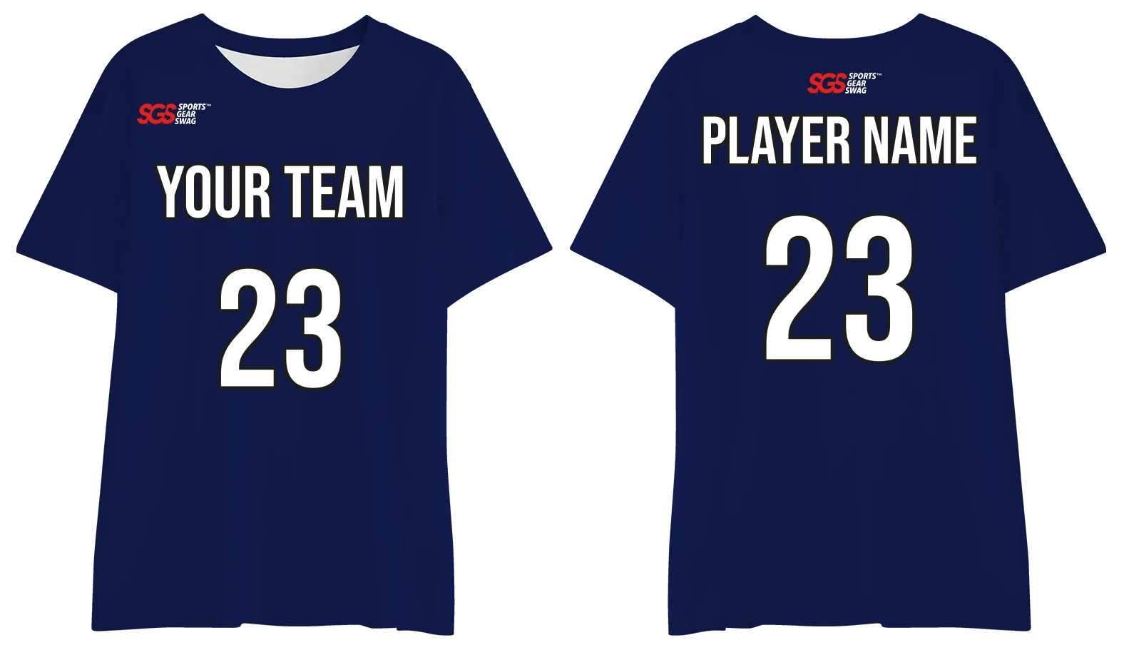 Custom royal blue adult youth unisex short-sleeve comfort t shirt - Jersey