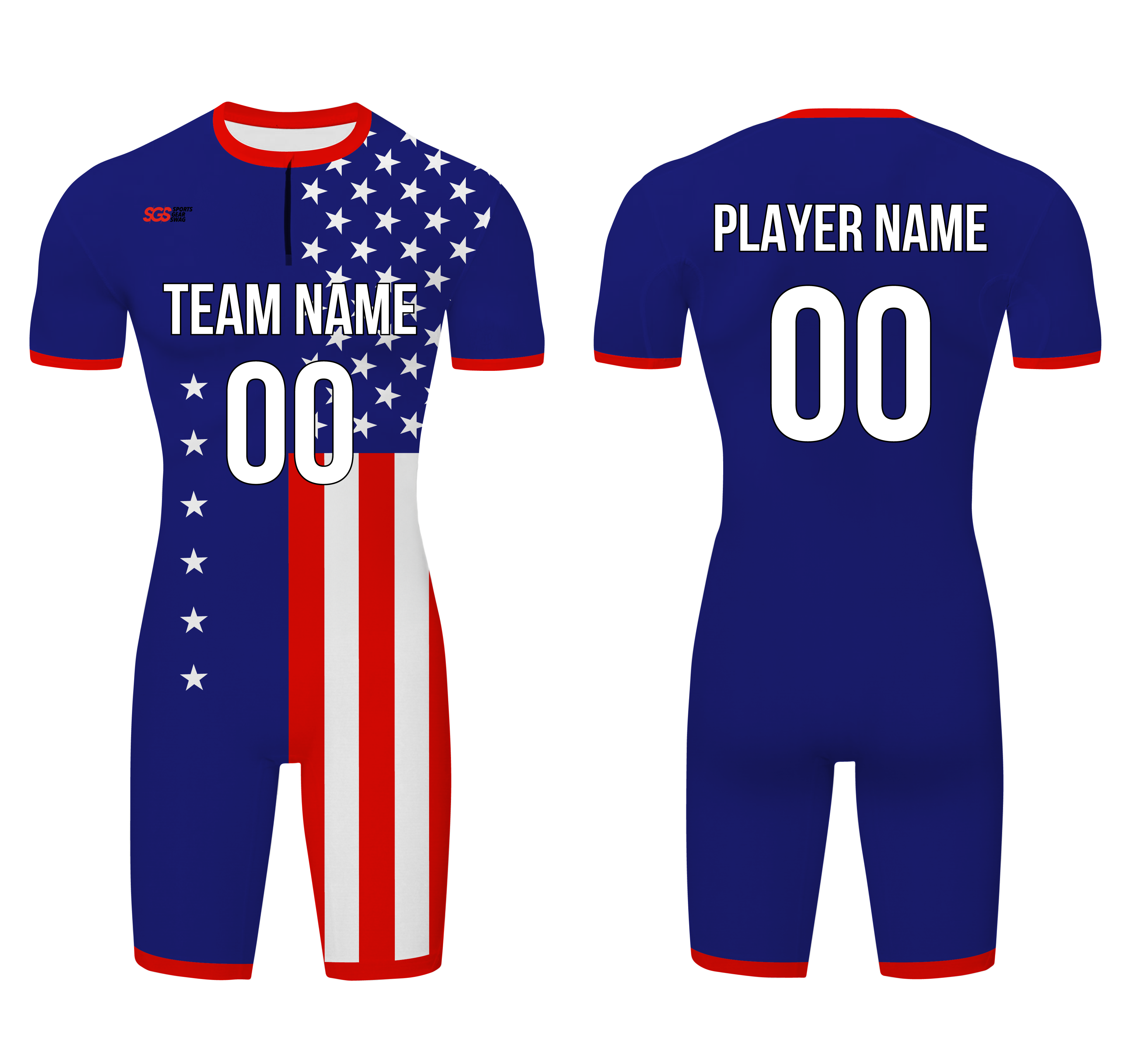 Custom water men speed suit american glory - Men-water-speed-suits
