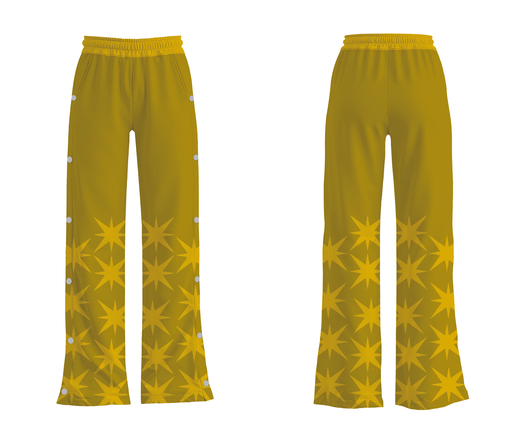 Custom breakaway wide leg pants adult youth unisex star power - Wide-leg-pants