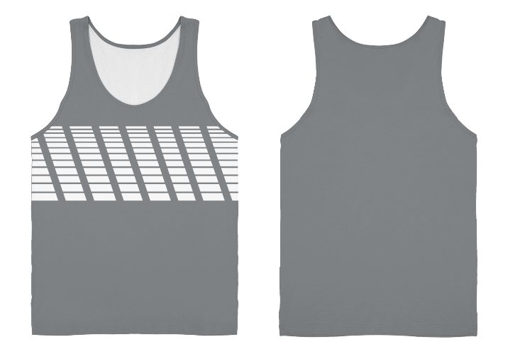 Custom front dotted lines everyday adult youth unisex tank top - Tank-top