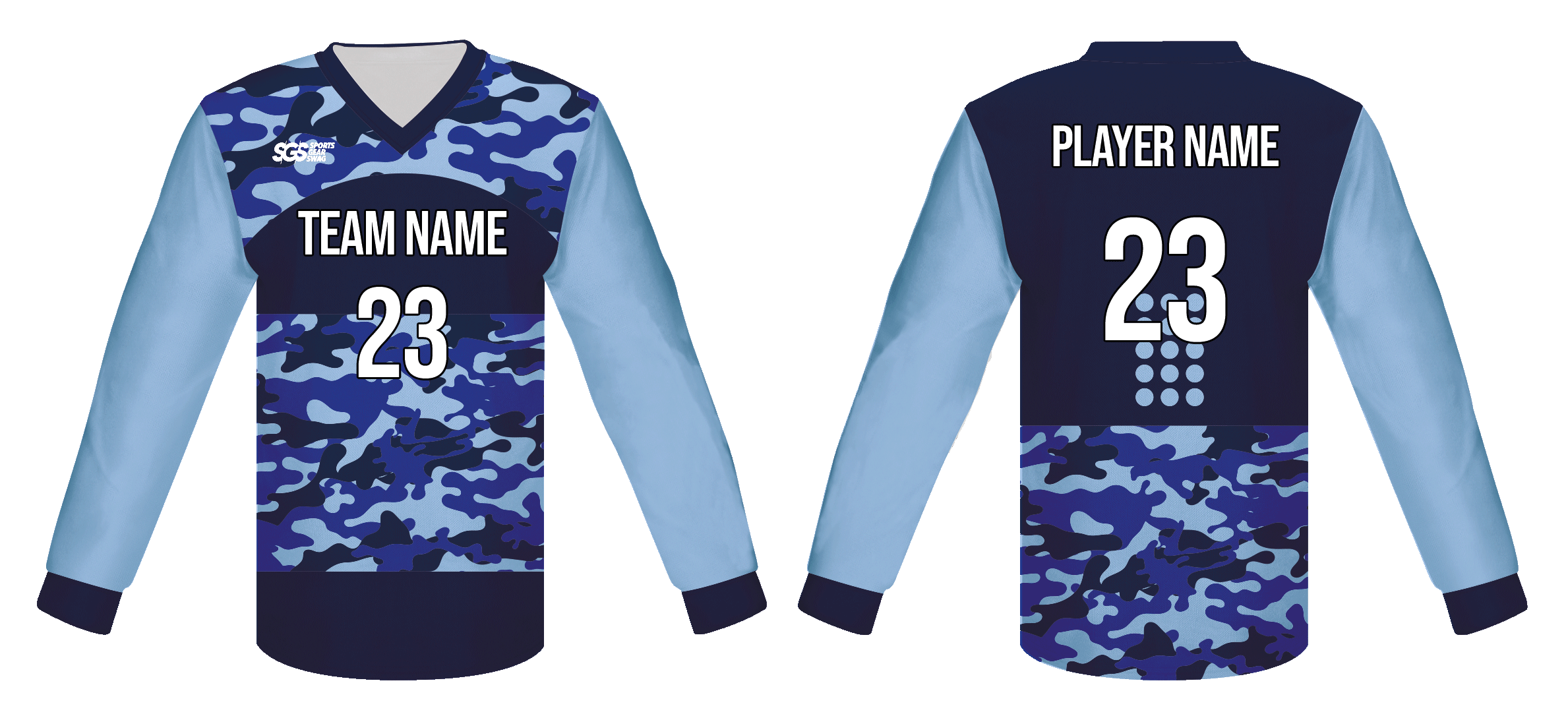Custom circle camo adult youth unisex cheerleading long sleeve jersey - Jersey