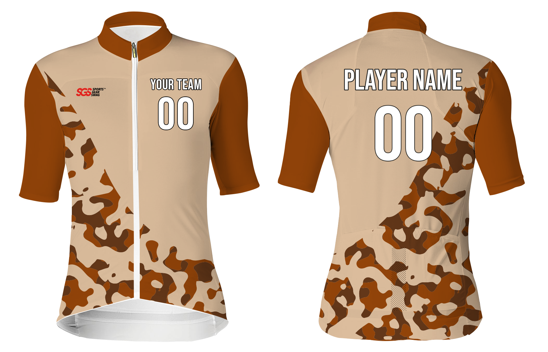 Custom cycling short sleeve adult youth unisex  invisible edge - Jersey