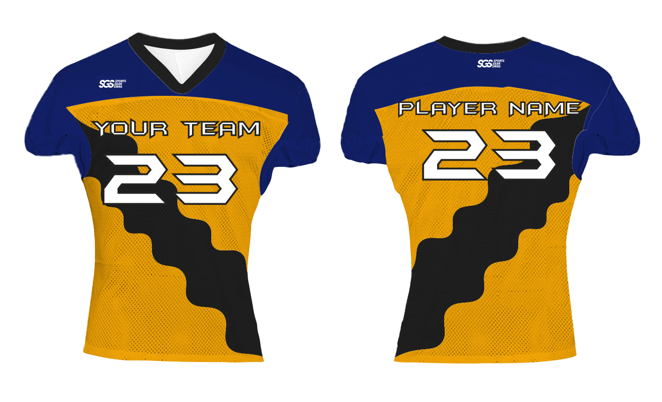 Custom amazing solids adult youth unisex football jersey - Jersey