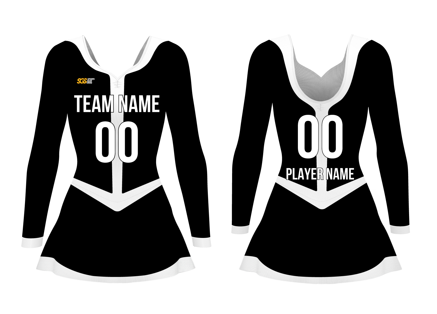 Custom women long sleeve ballet uniform nautical chic - Ballet-uniforms