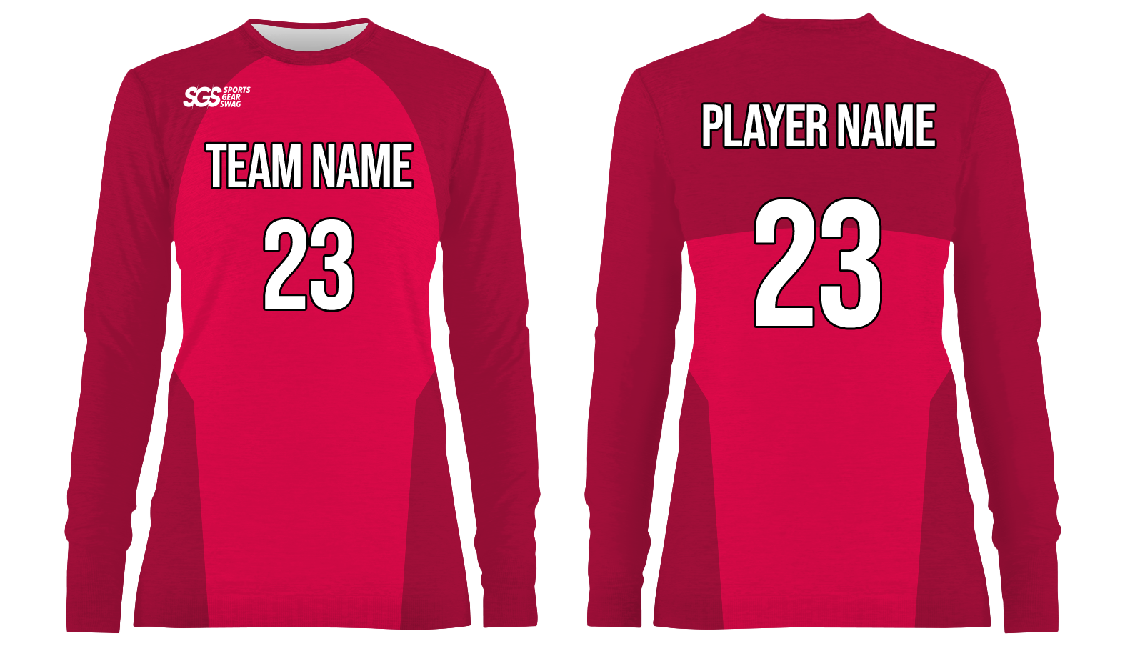 Custom finest adult youth unisex long sleeve soccer jersey - Jersey