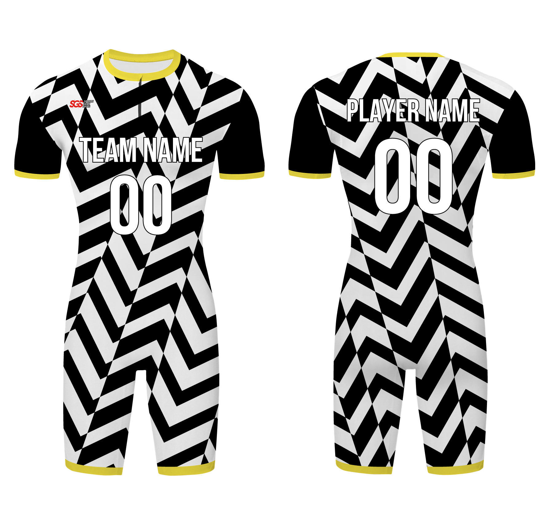 Custom water men speed suit zigzag zenith - Men-water-speed-suits