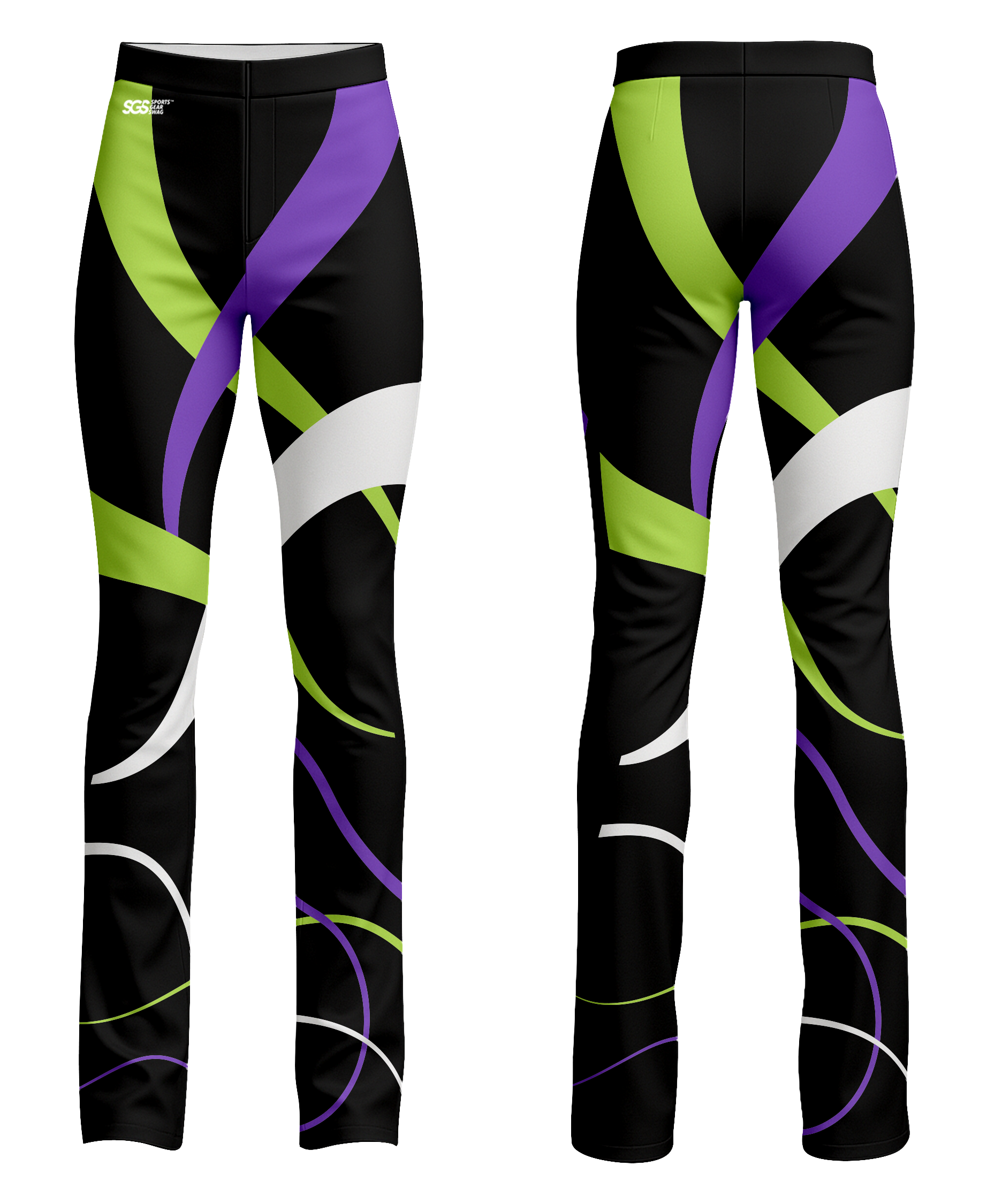 Custom figure skating pants  adult youth unisex smooth streaks - Figure-skating-pants