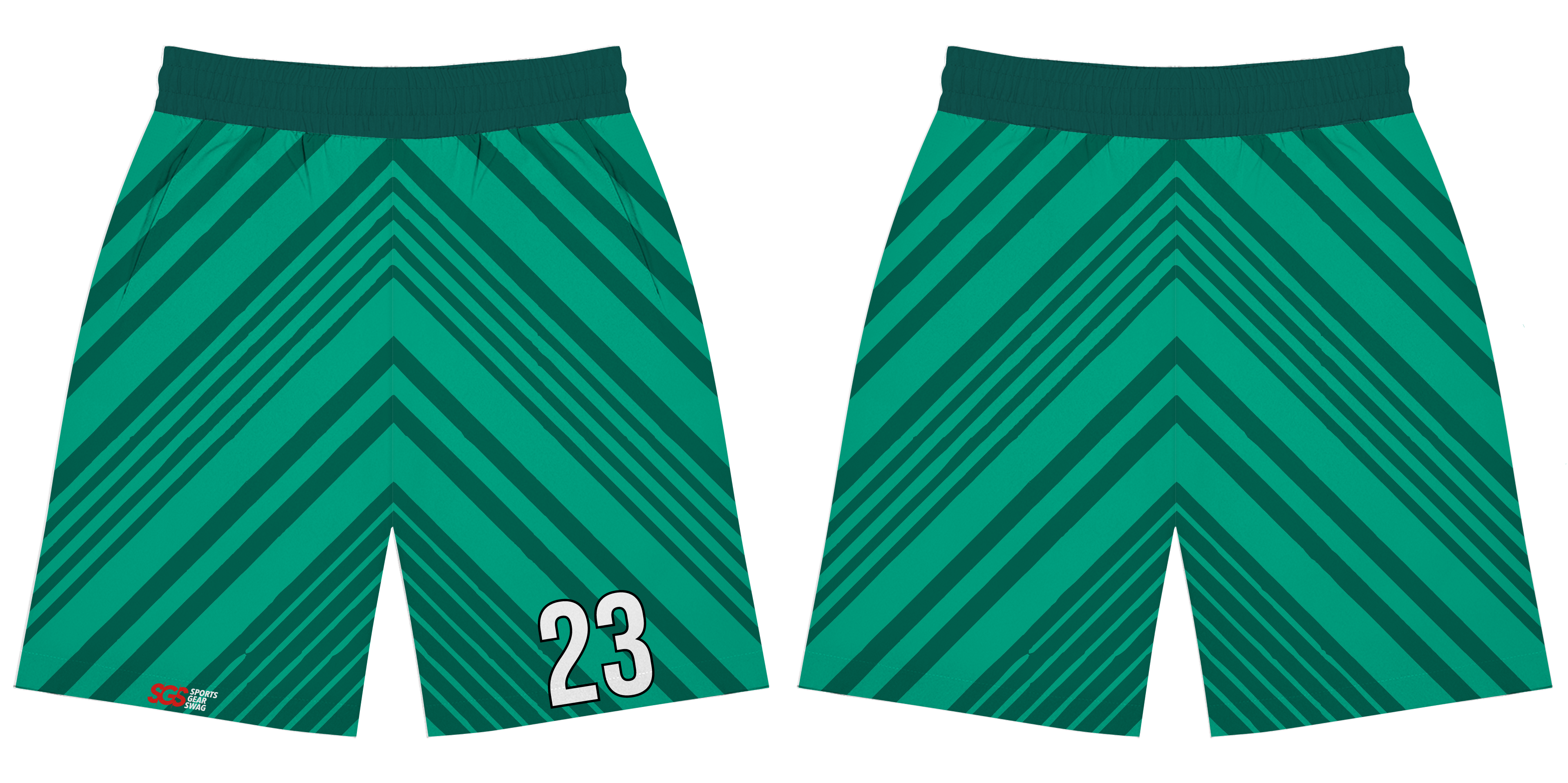 Custom training shorts adult youth unisex green momentum - Short